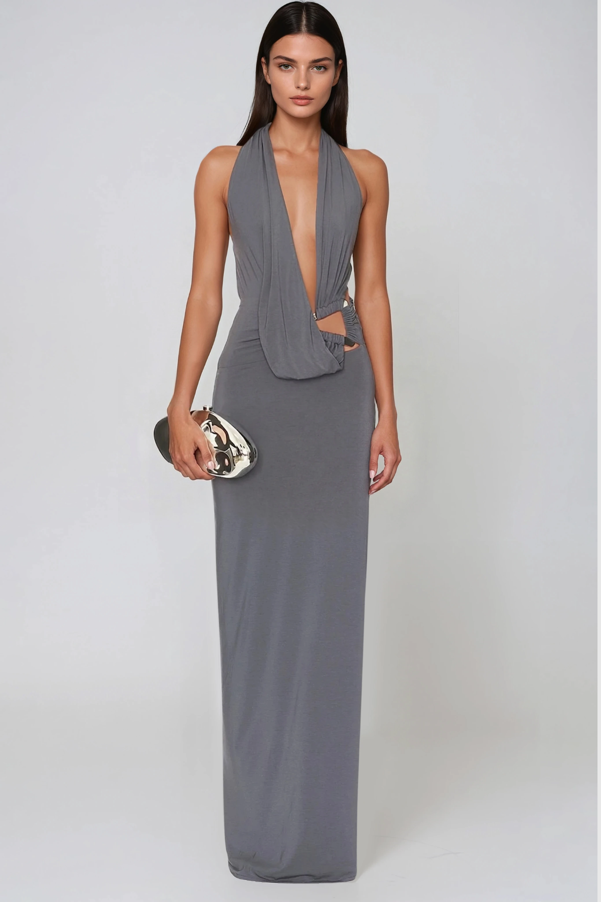 Debra Plunge Cutout Maxi Dress