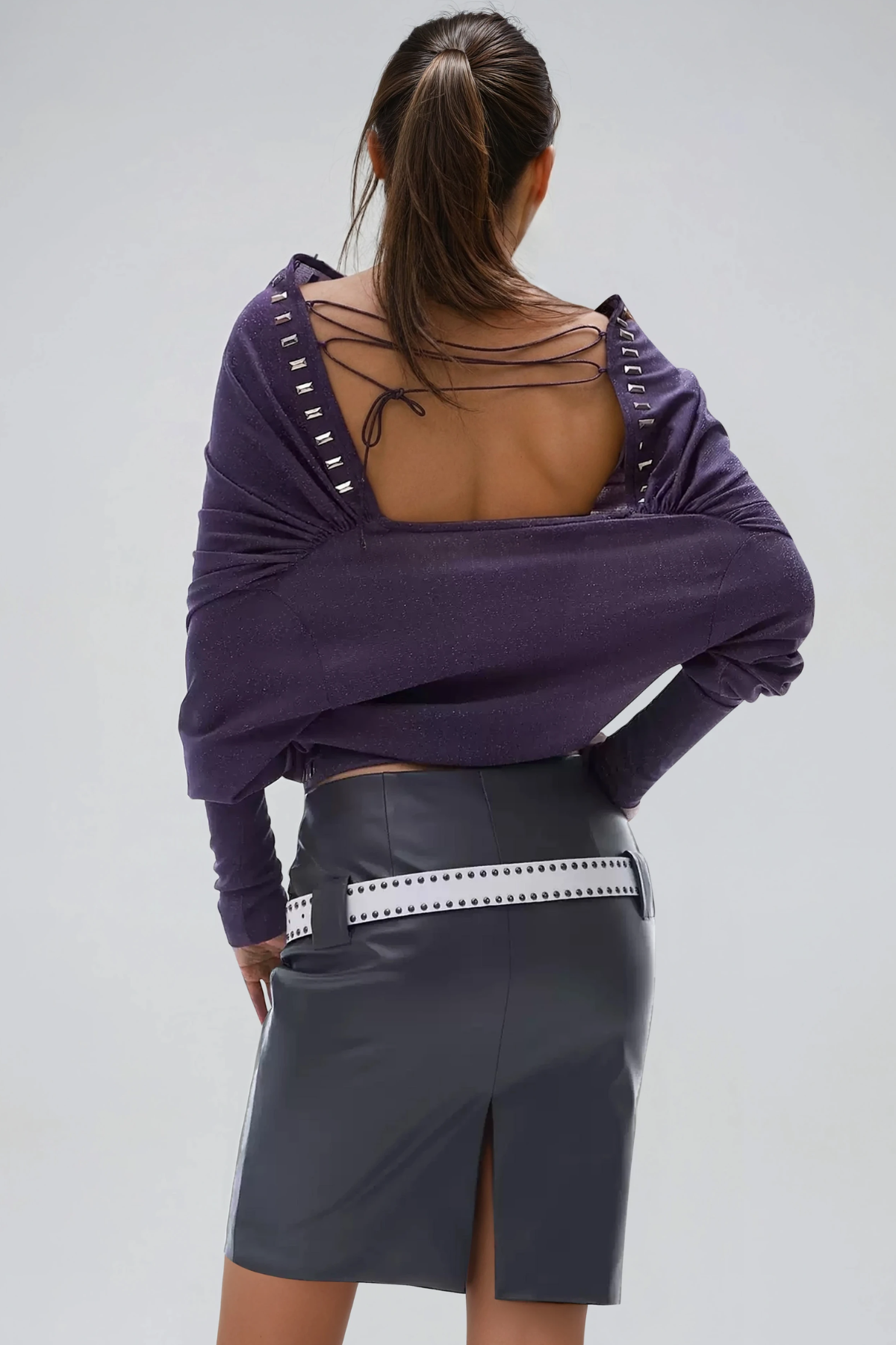 Henriette Cutout Belt Mini Skirt