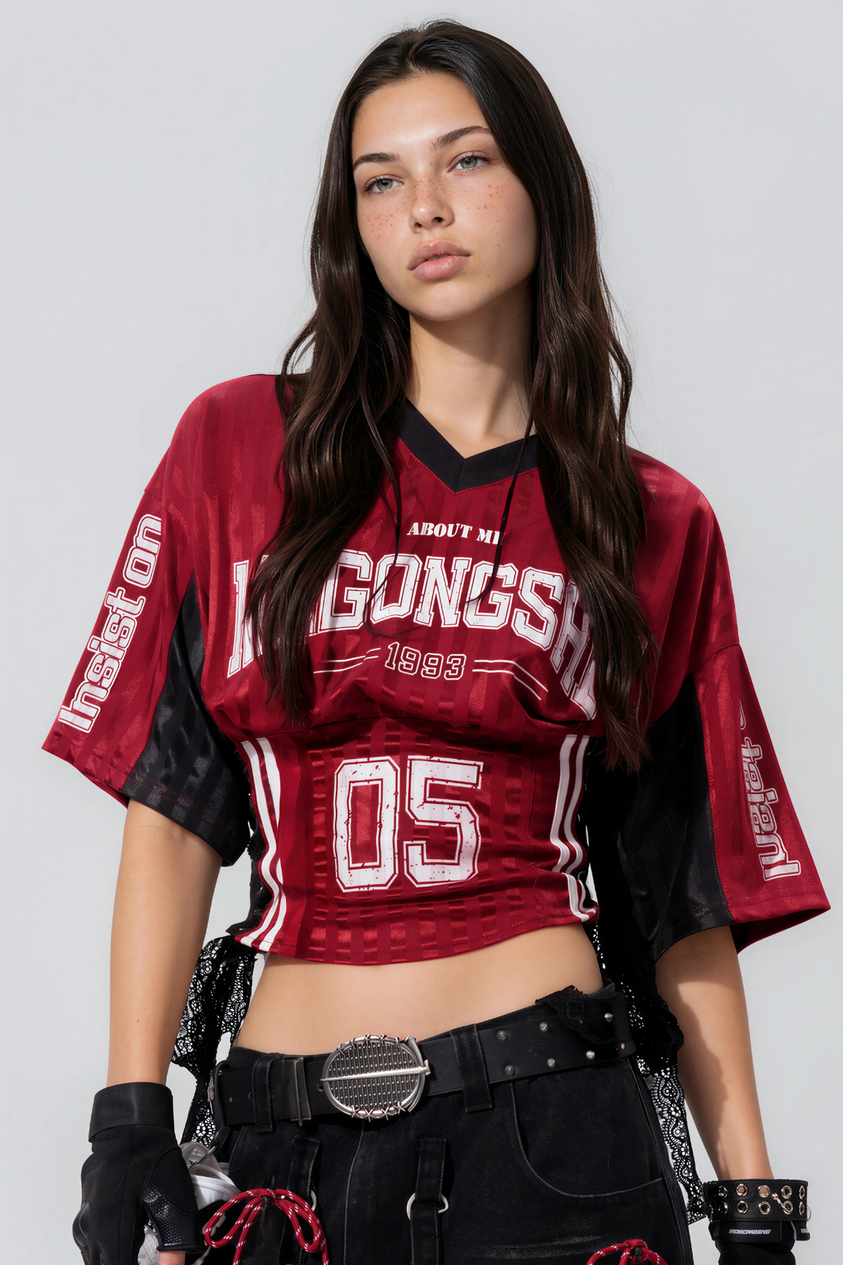 Kaloni Crop Print Top