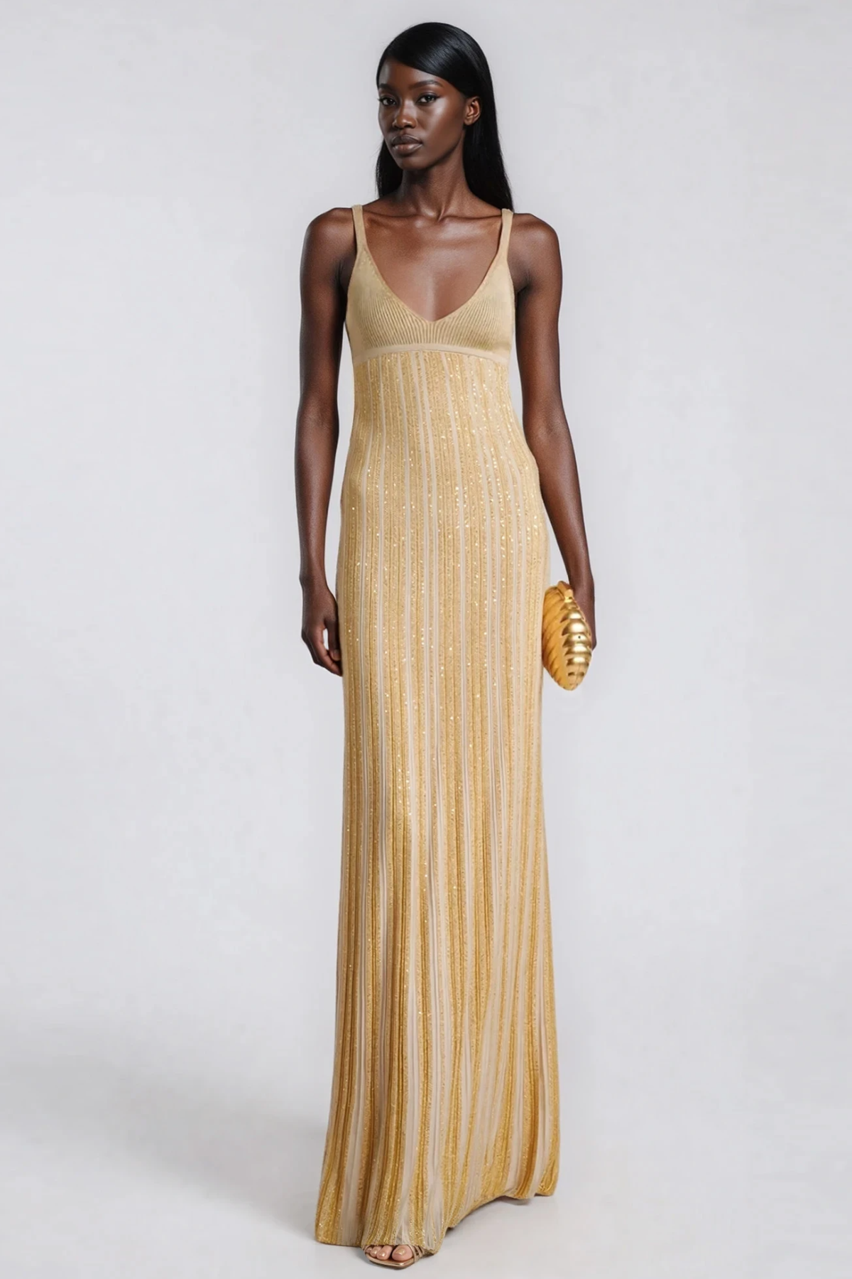 Giovannetta Sequin Knit Maxi Dress