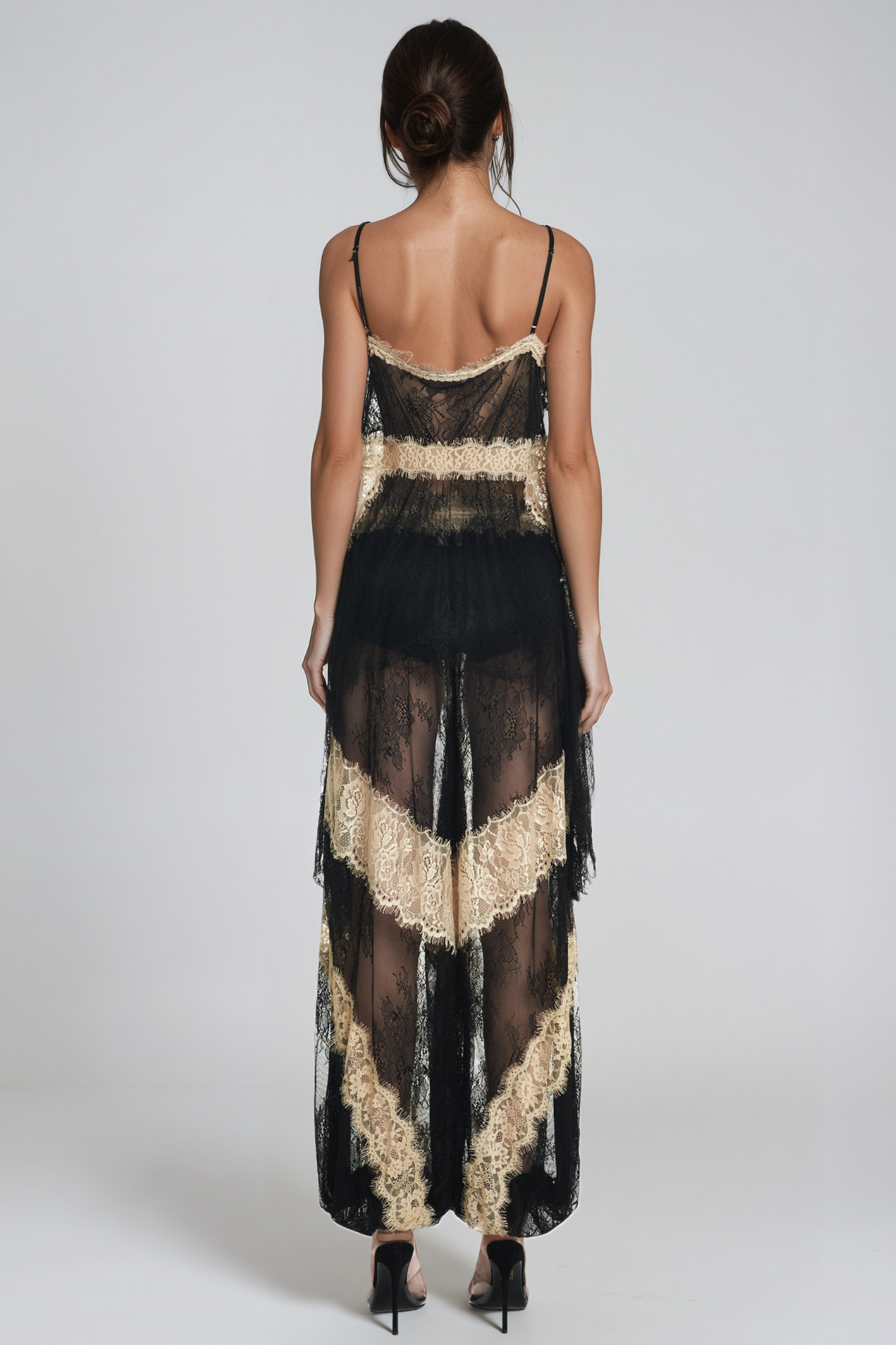 Jelka Spaghetti Lace Pants Set