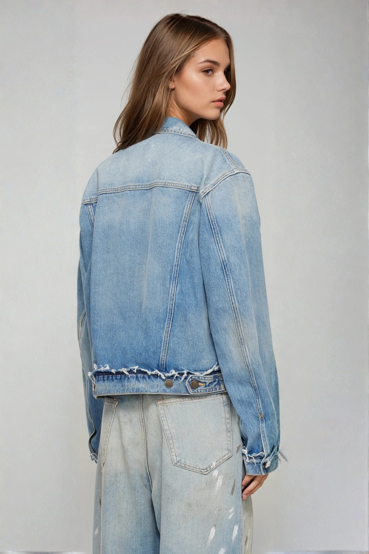 Giovanni Denim Bleached Jacket
