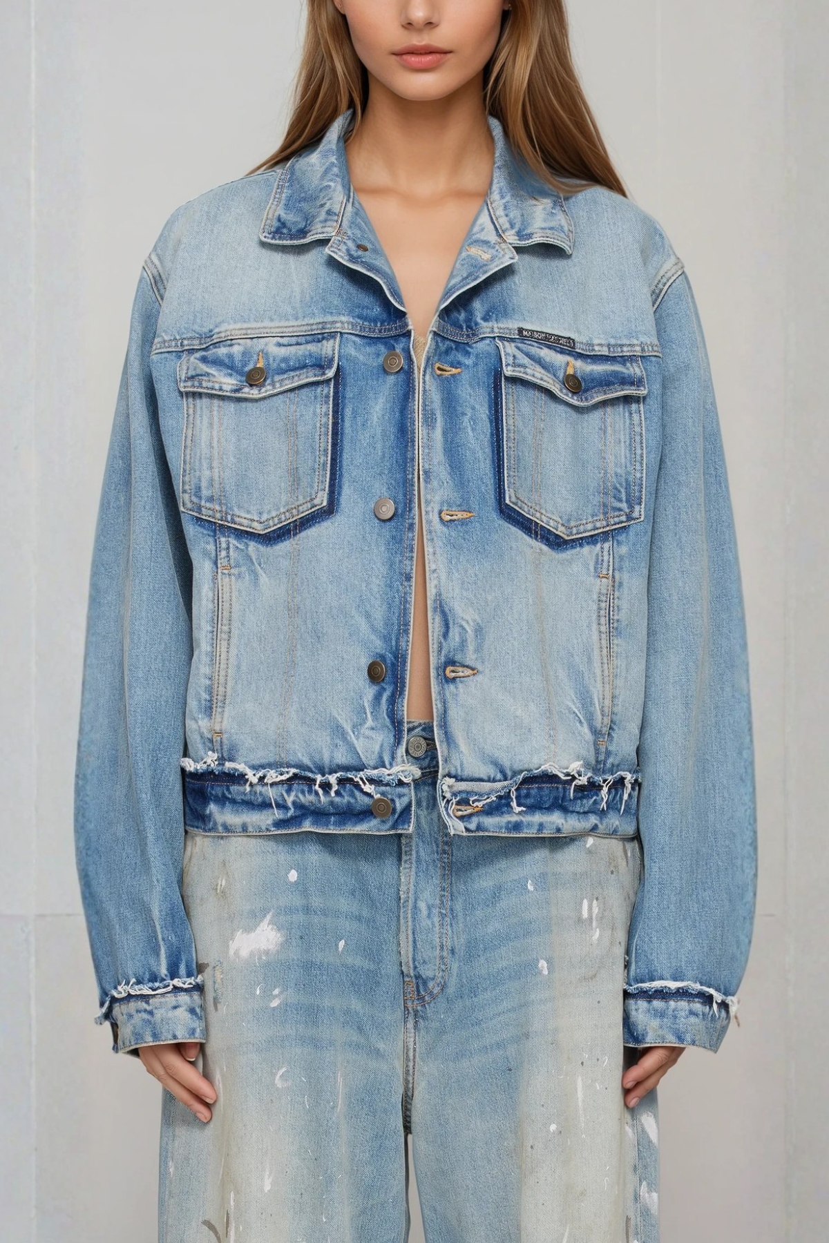 Giovanni Denim Bleached Jacket
