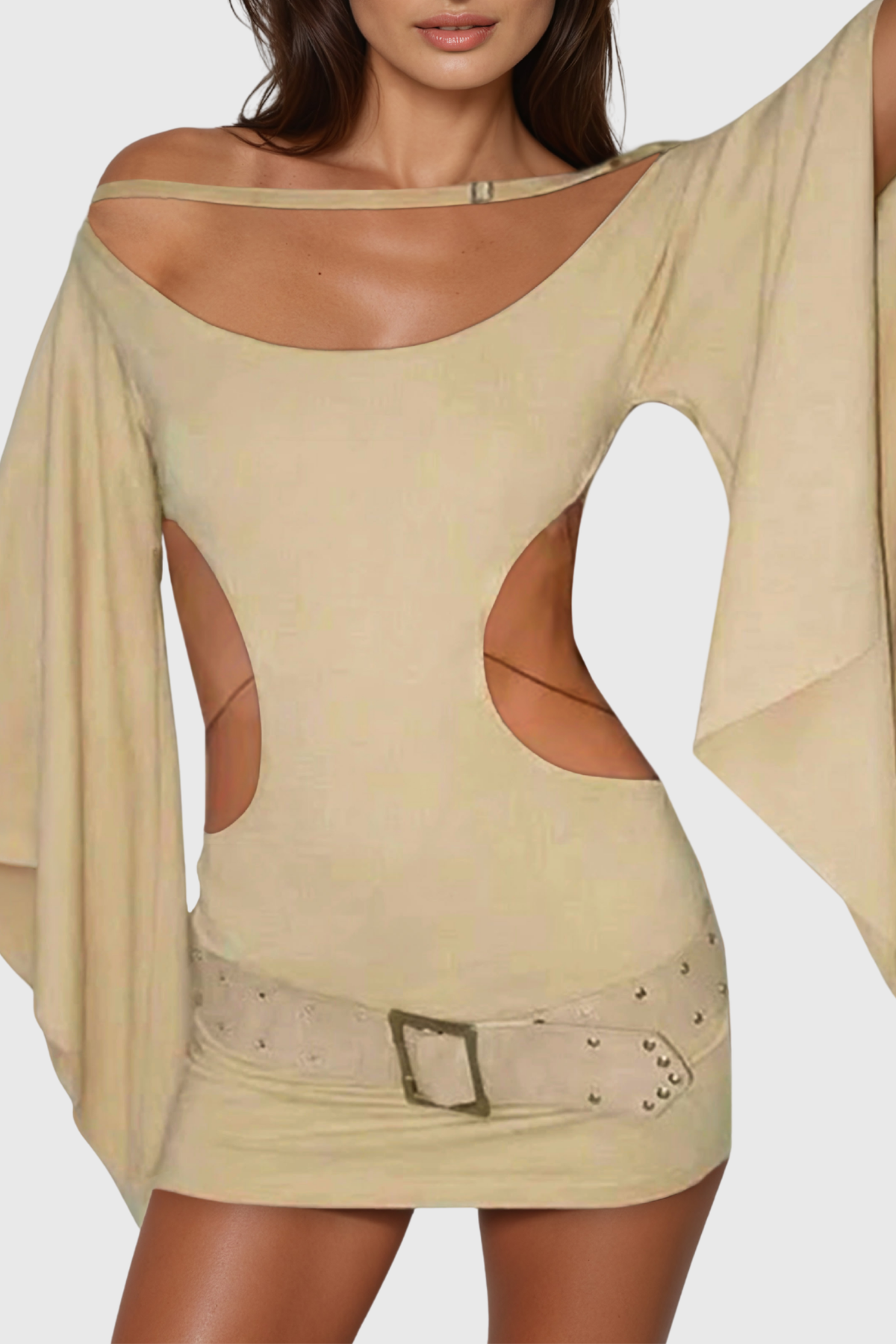 Jaxson Backless Cutout Mini Dress