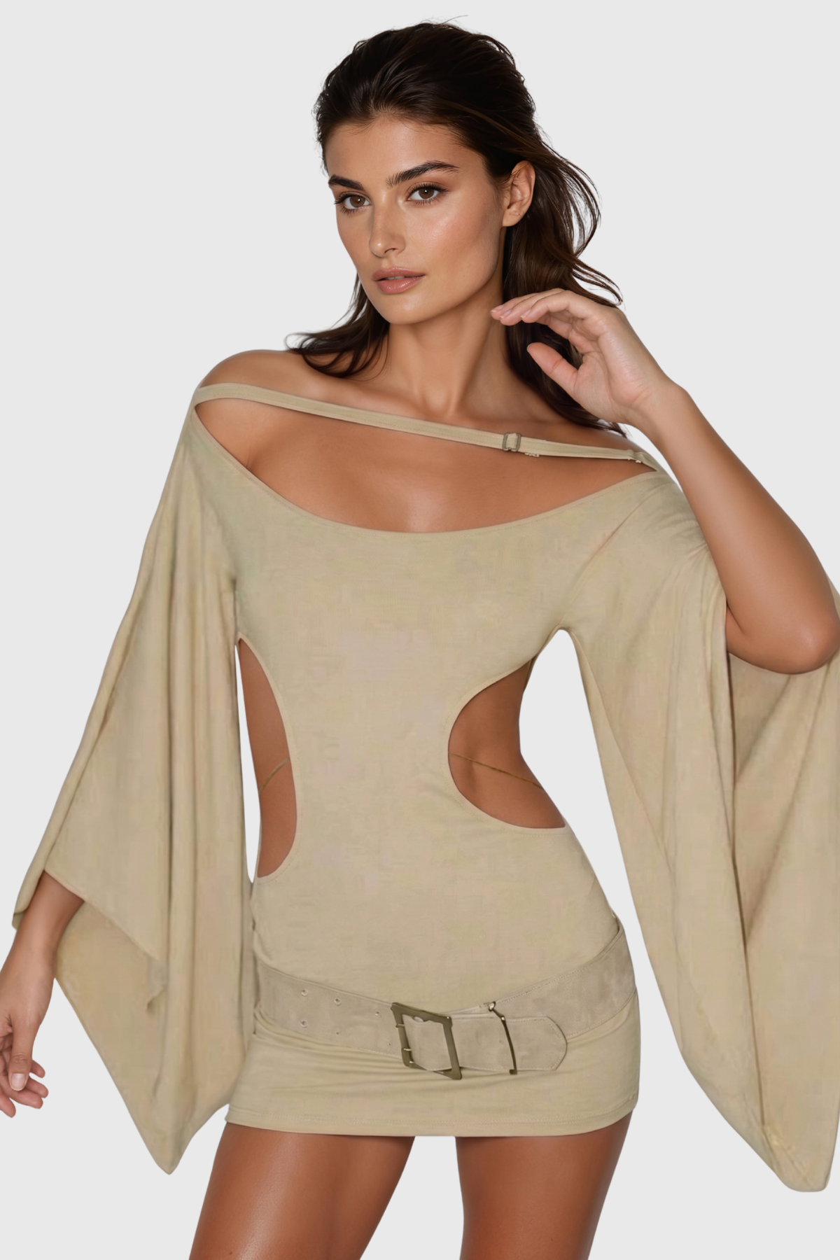 Jaxson Backless Cutout Mini Dress