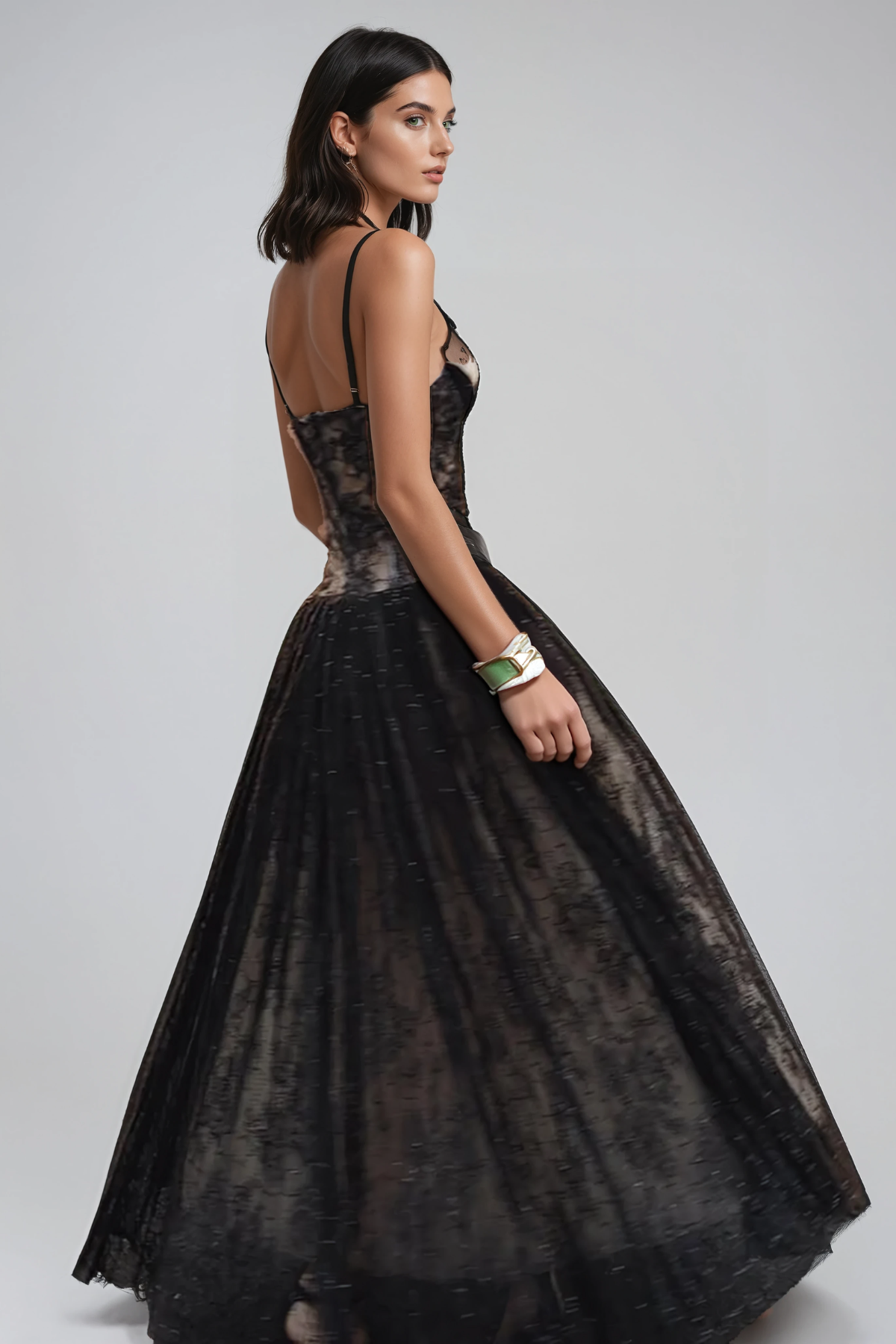 Fife Spaghetti Lace Maxi Dress