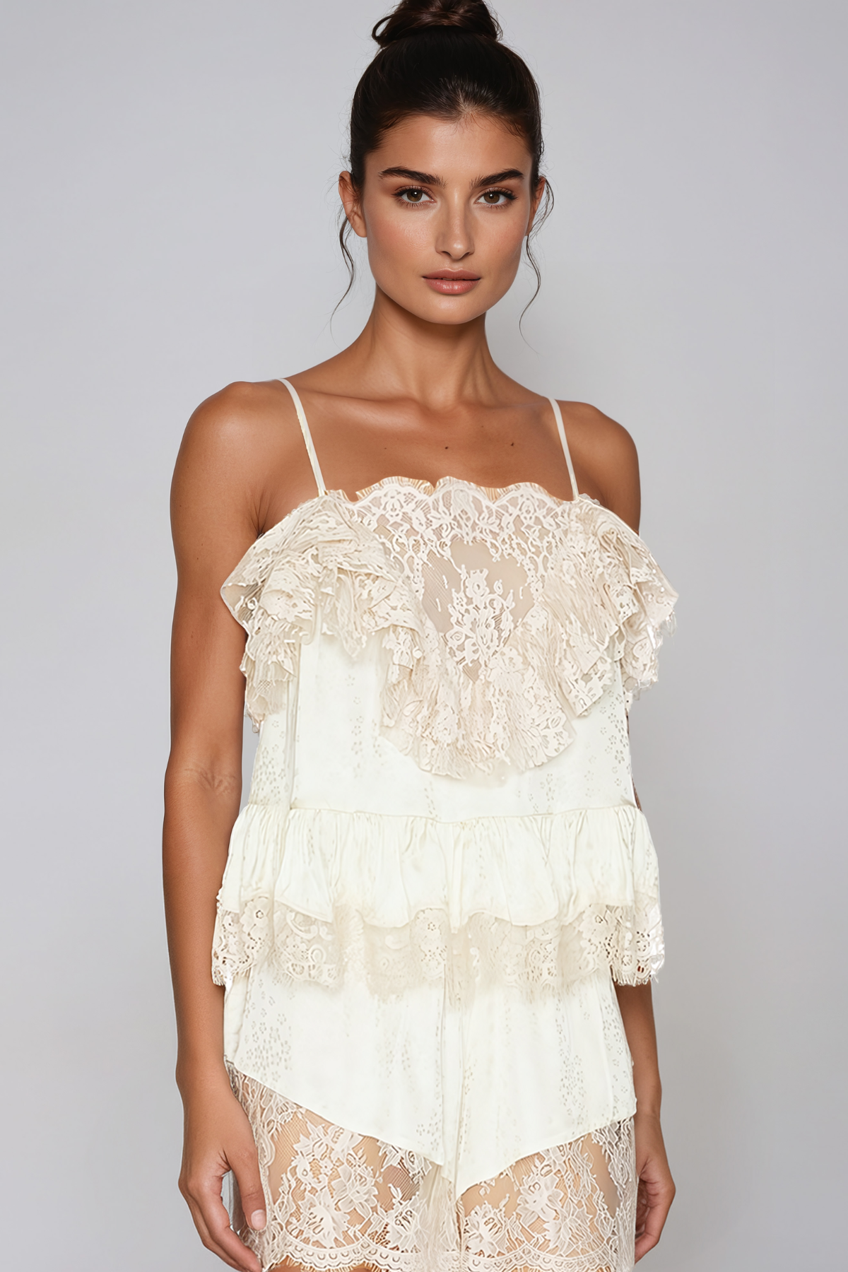 Haran Spaghetti Lace Shorts Sets
