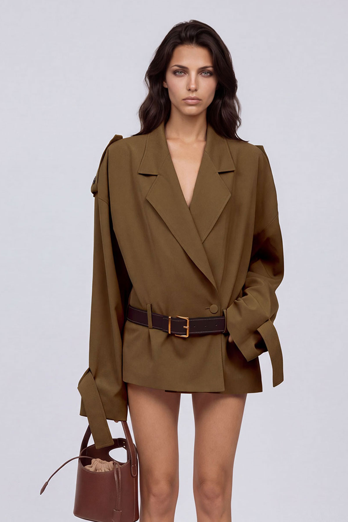 Keyanna Belt Trench Coat