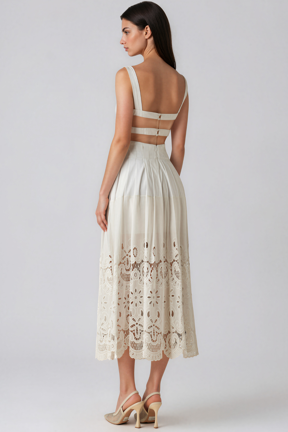 Kajsa Backless Floral Maxi Dress
