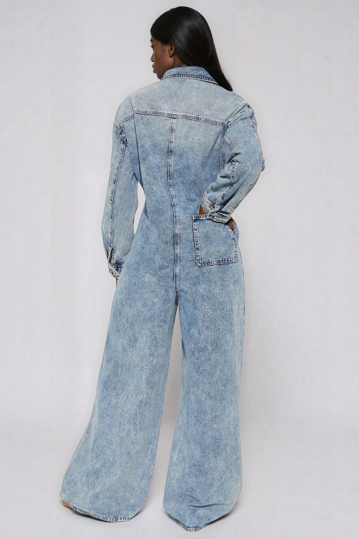 Jacklyn Button Denim Jumpsuit