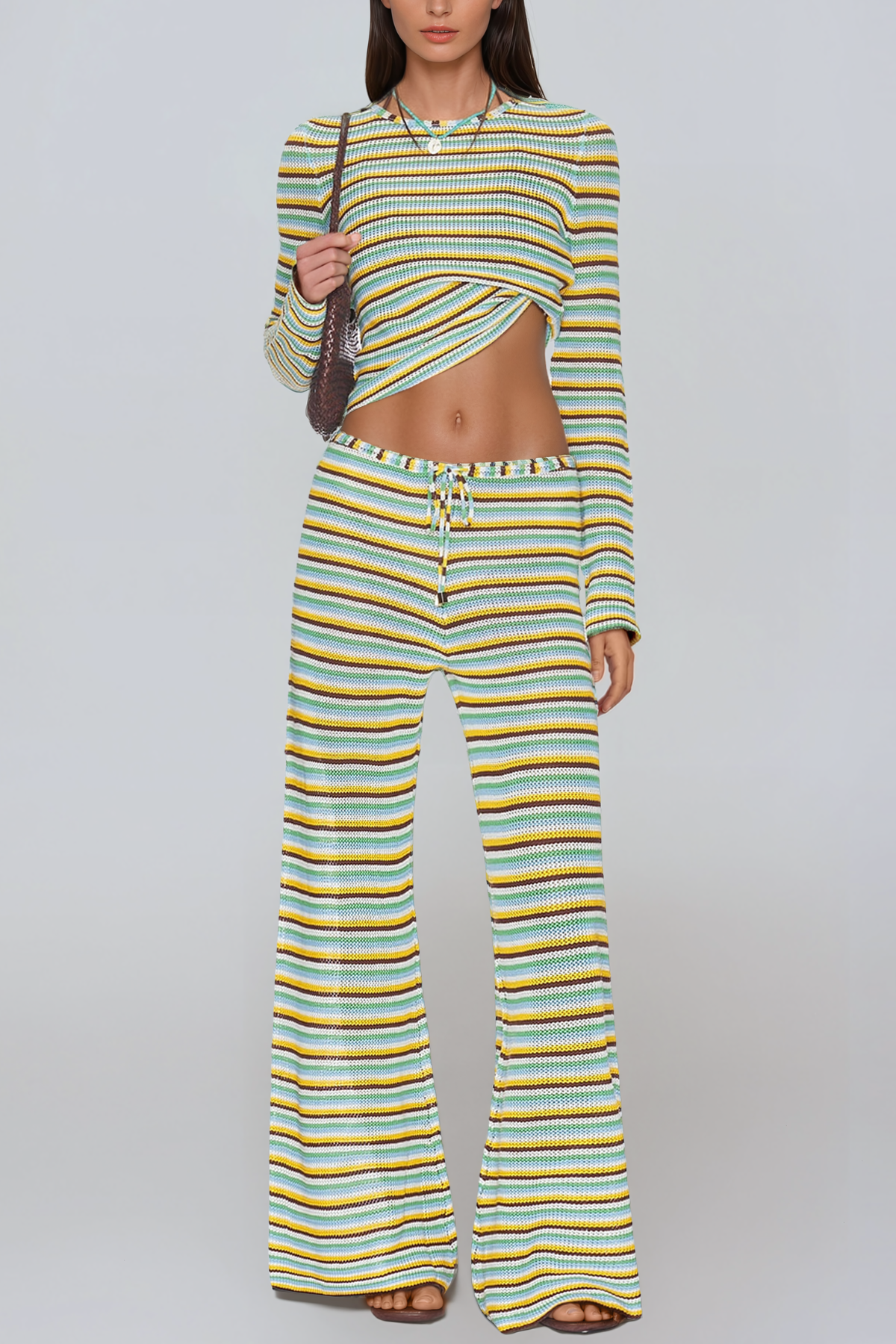 Jazmyn Stripe Pants Set