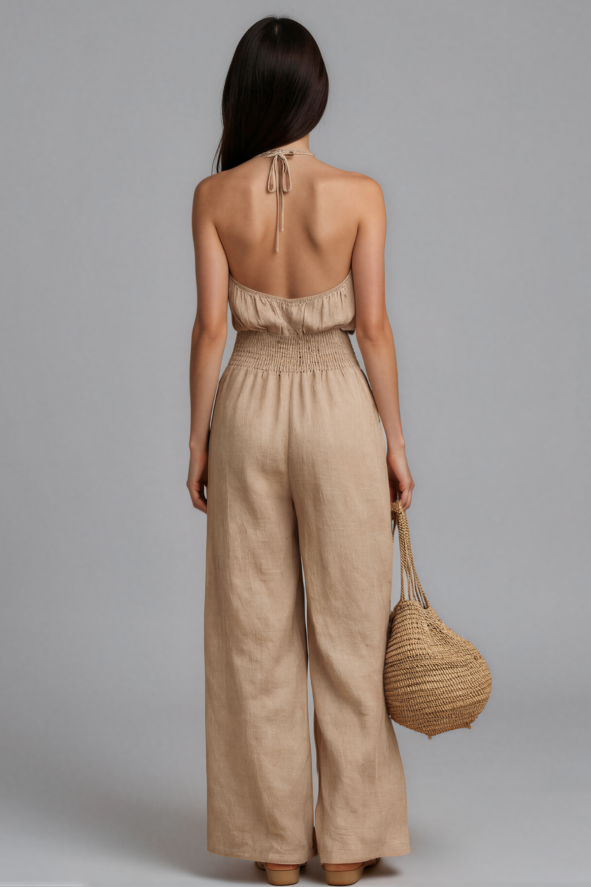 Yota Halter Neck Pants Set
