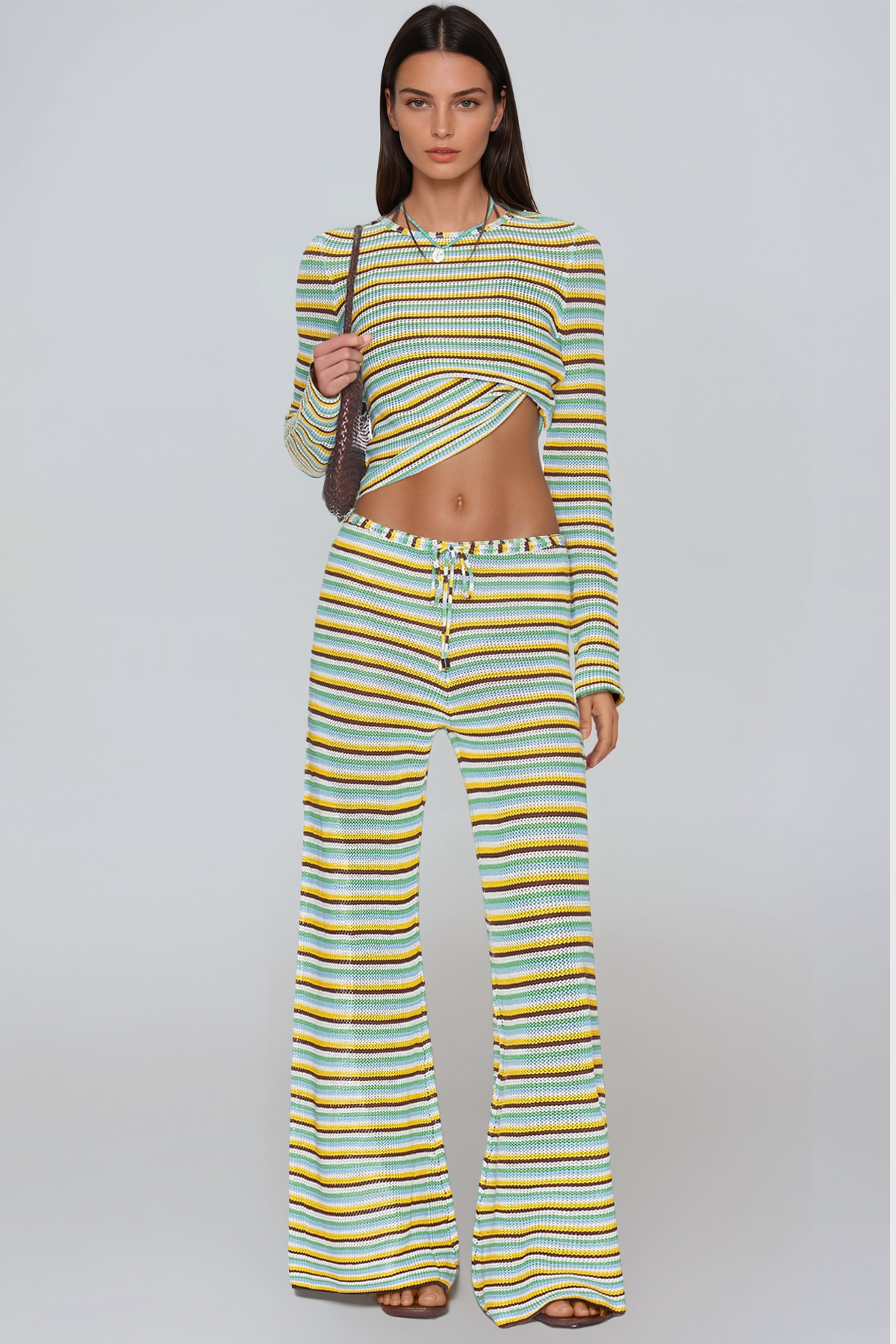 Jazmyn Stripe Pants Set