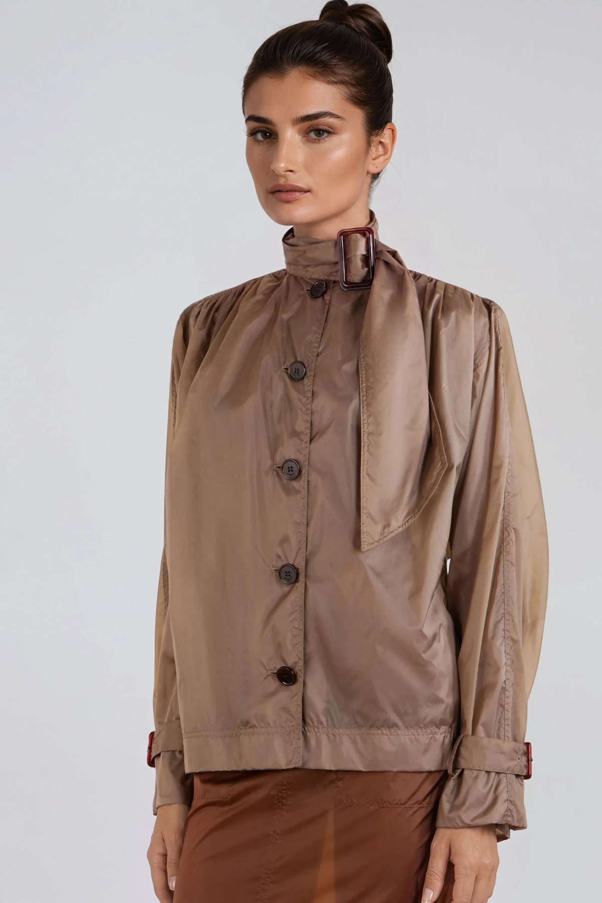 Haralds Funnel Neck Botton Jacket