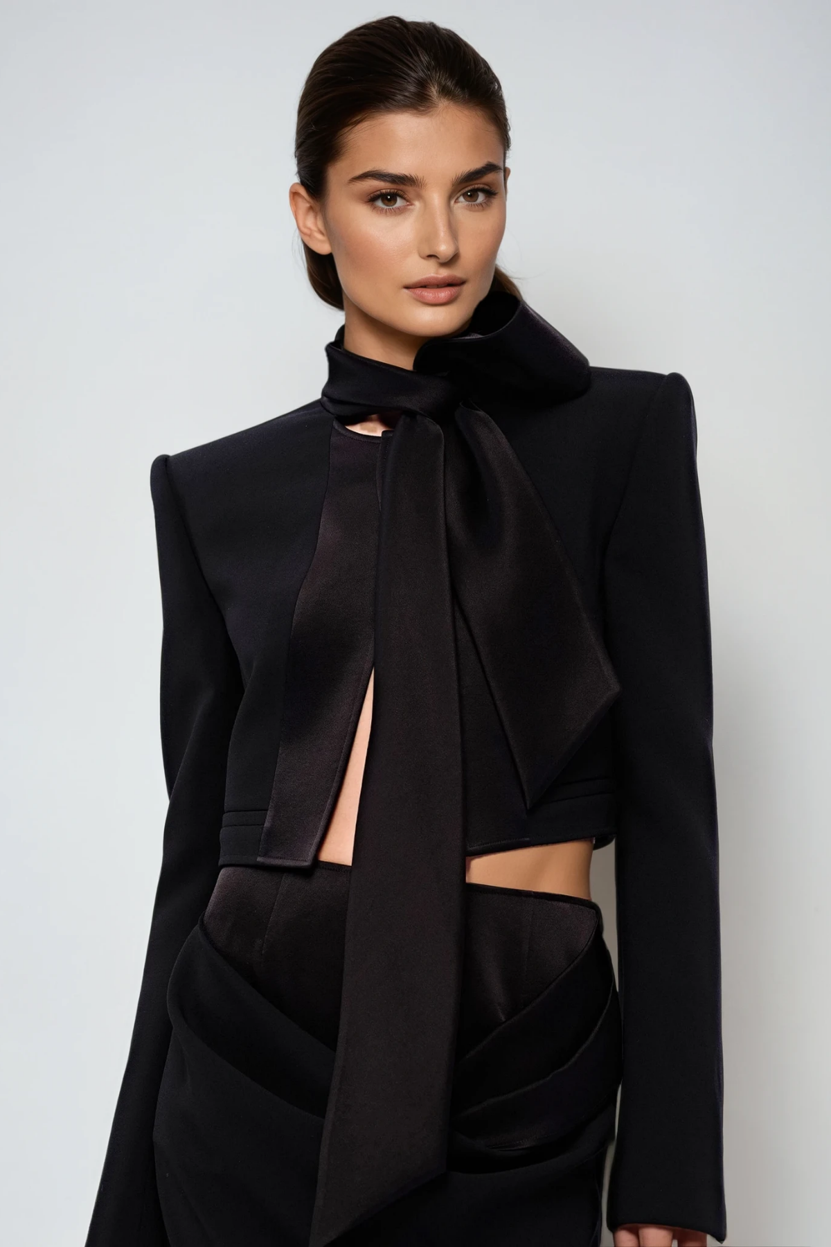 Davie Long Sleeve Scarf Jacket