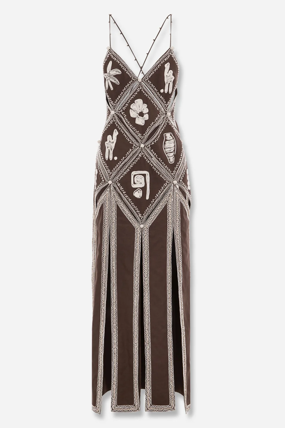 Kevin Spaghetti Split Maxi Dress
