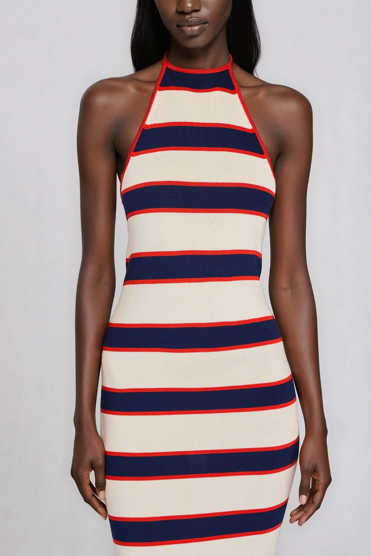 Jalila ColorBlock Stripe Midi Dress