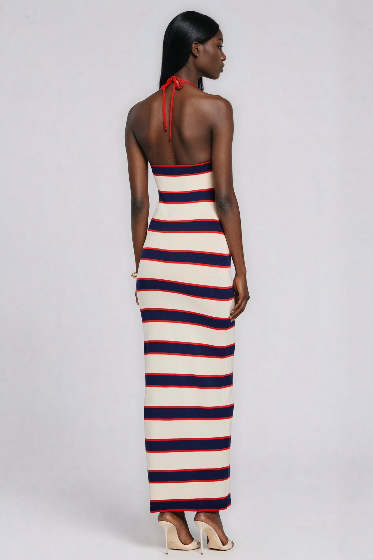 Jalila ColorBlock Stripe Midi Dress