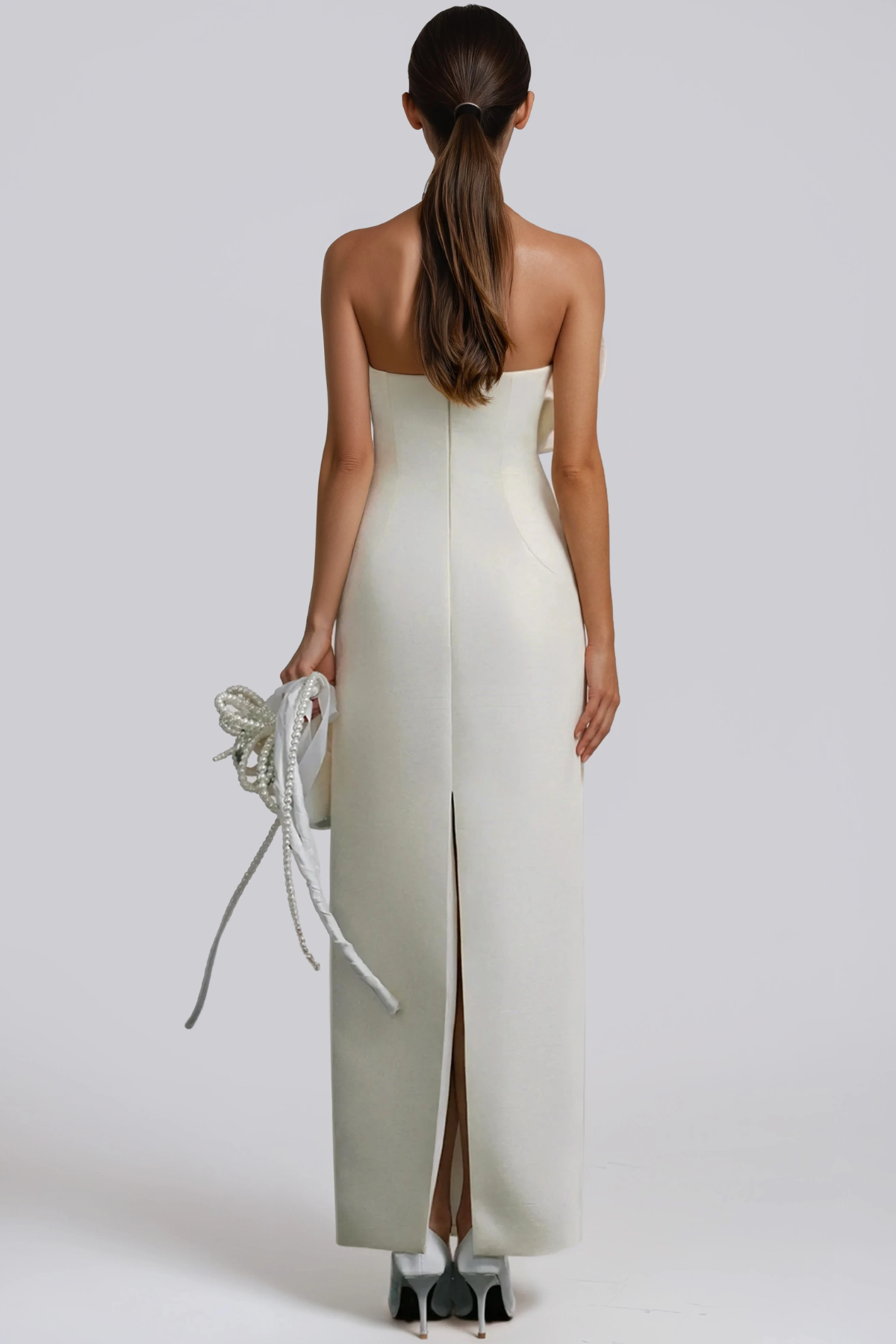 Haru Strapless Flower Maxi Dress