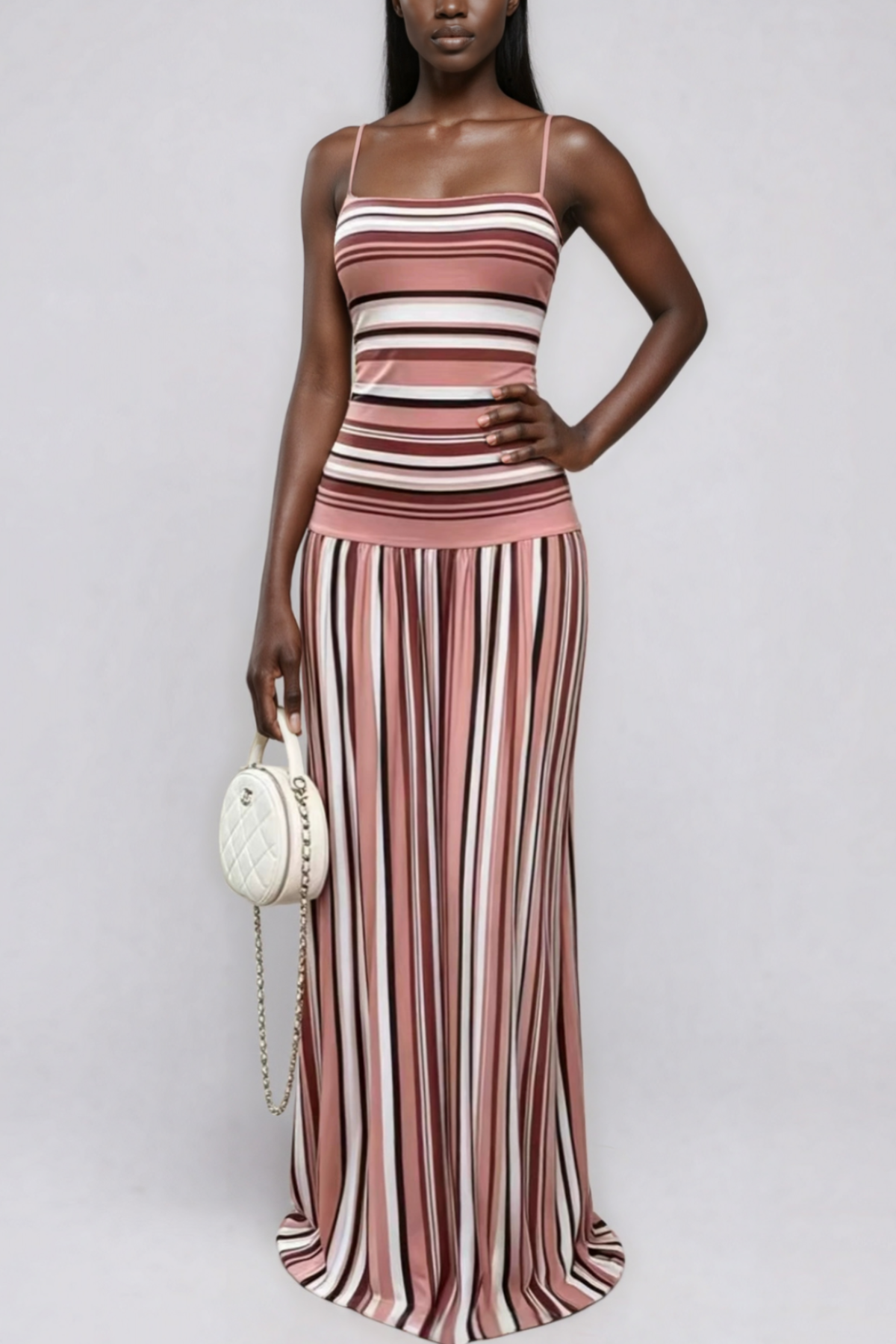 Jaska Ruch Stripe Maxi Dress