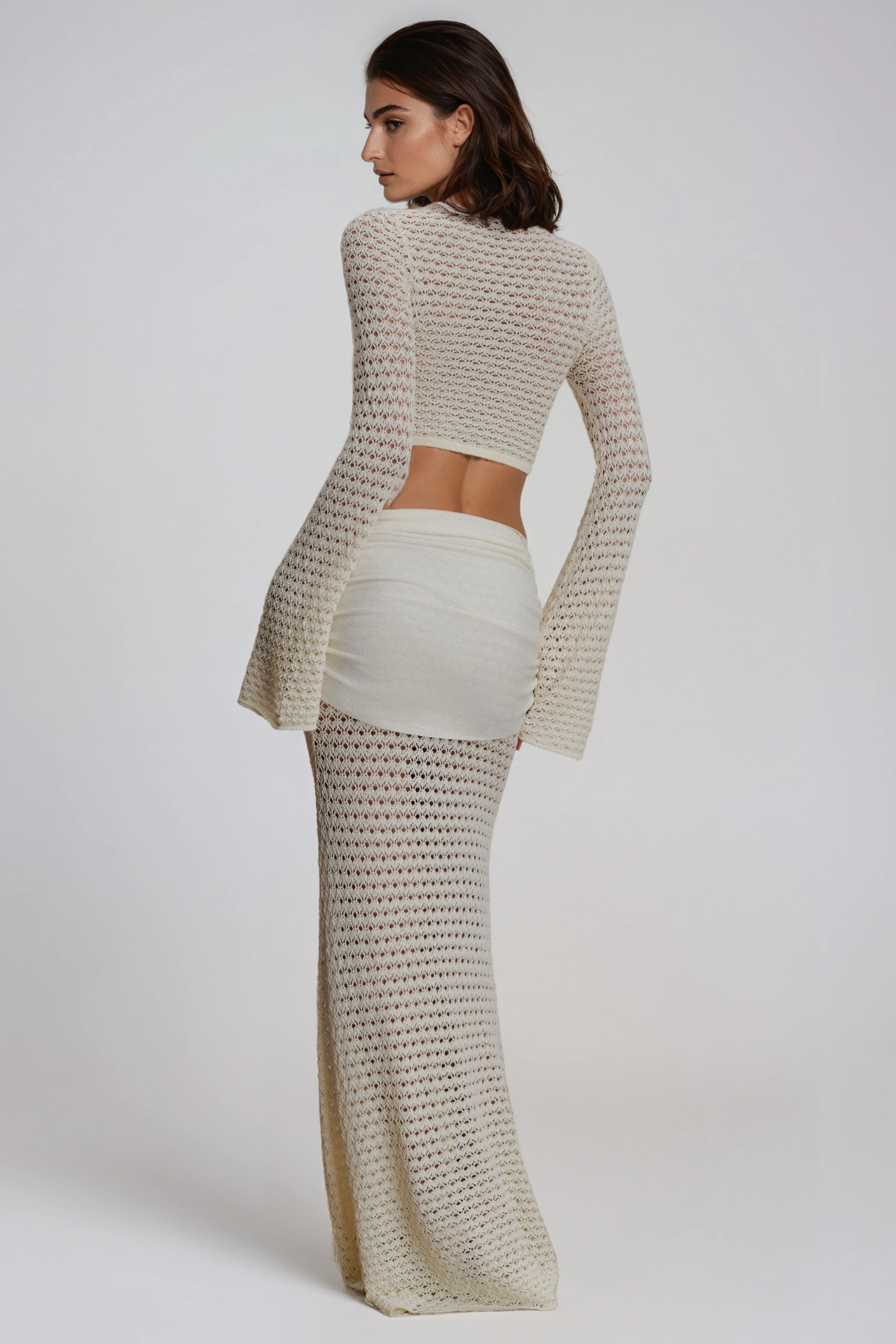 Idan Crop Cutout Skirt Set