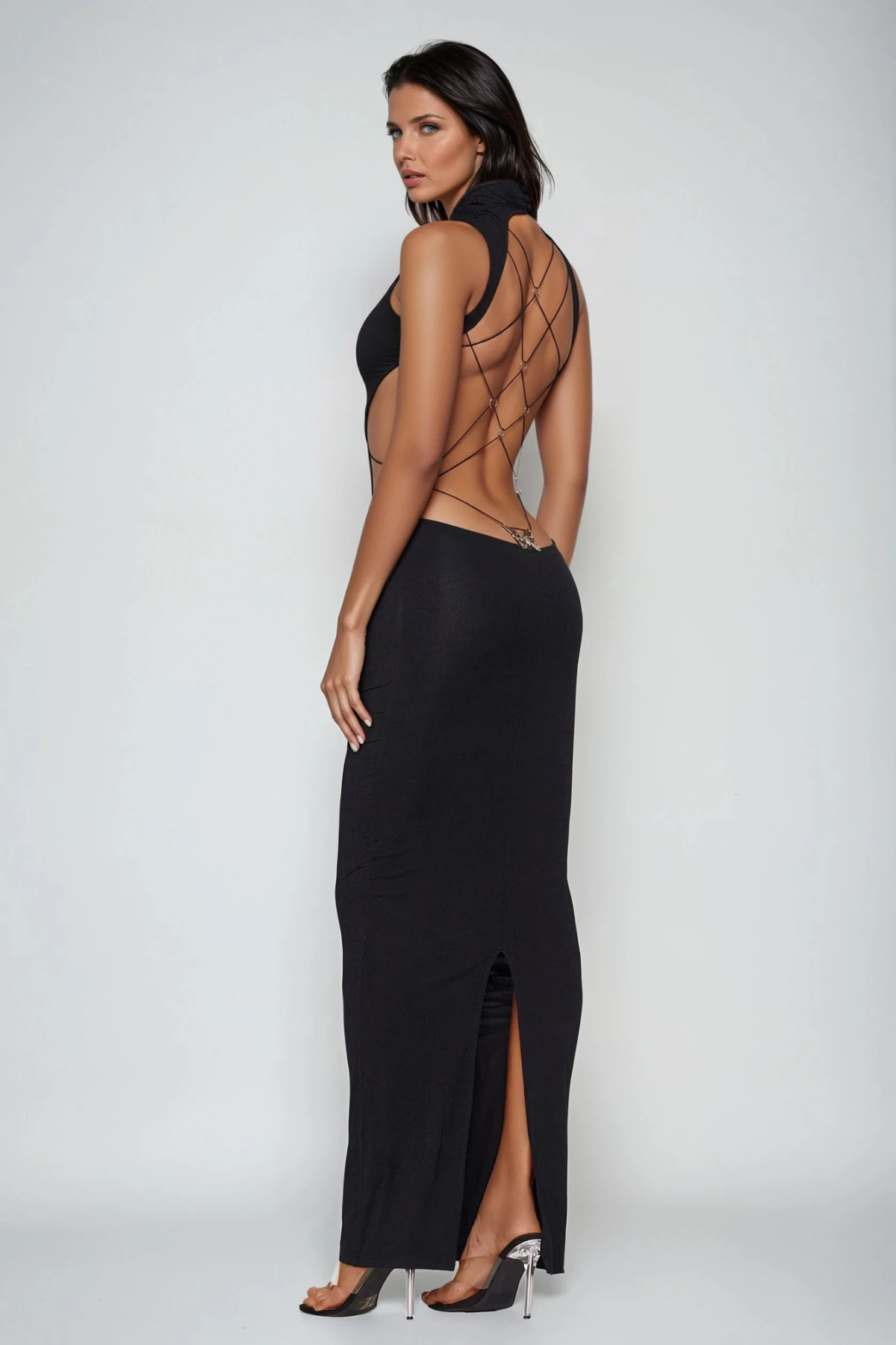 Fenton Sleeveless Backless Maxi Dress