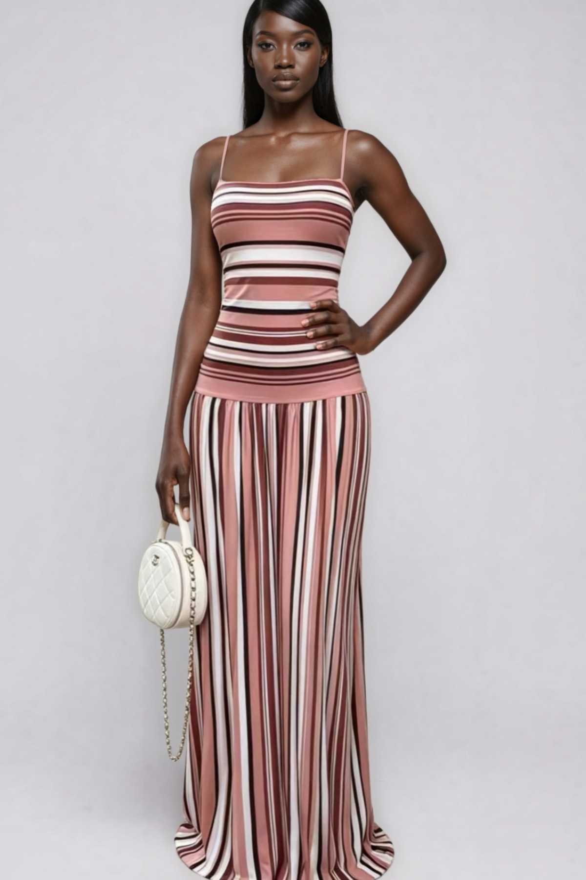 Jaska Ruch Stripe Maxi Dress