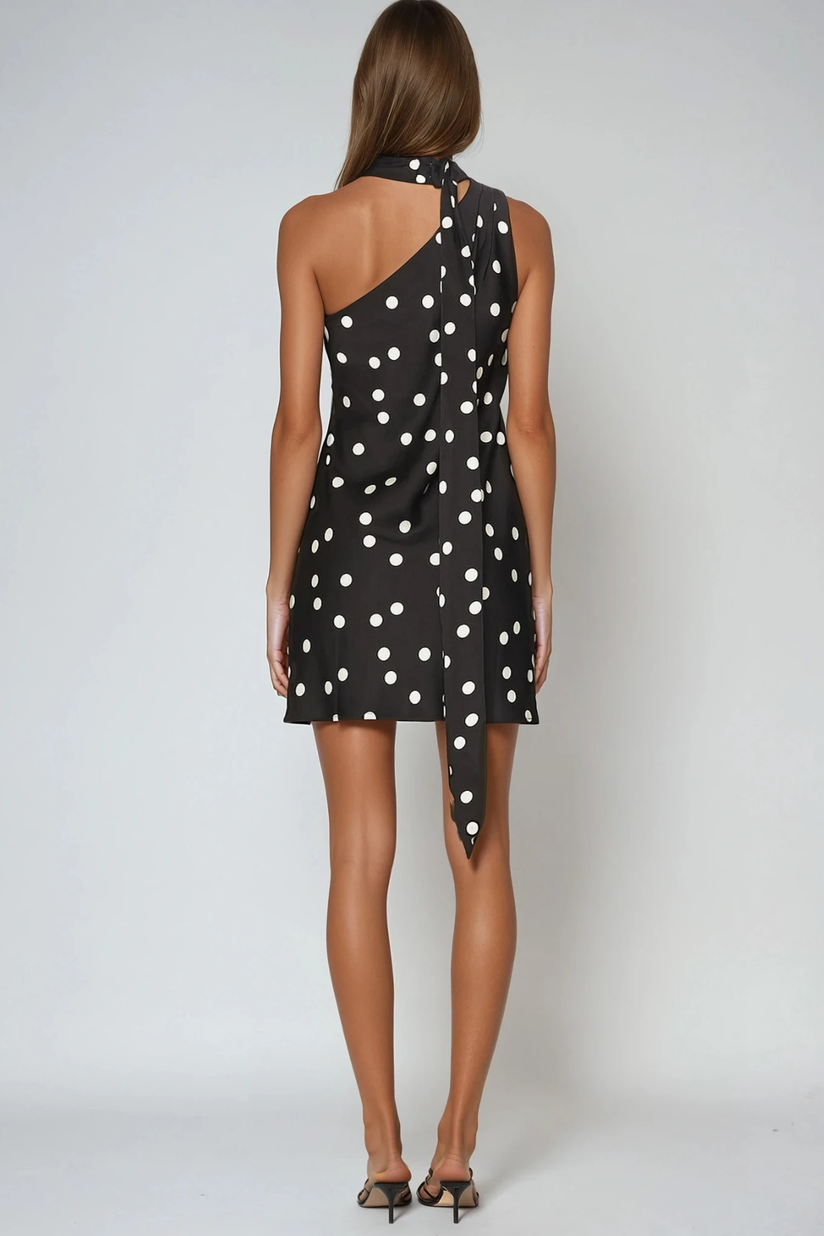 Danijel Dot Scarf Mini Dress