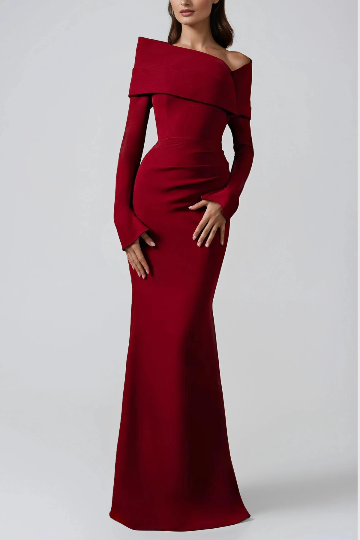 Herlequin Off Shoulder Mermaid Maxi Dress