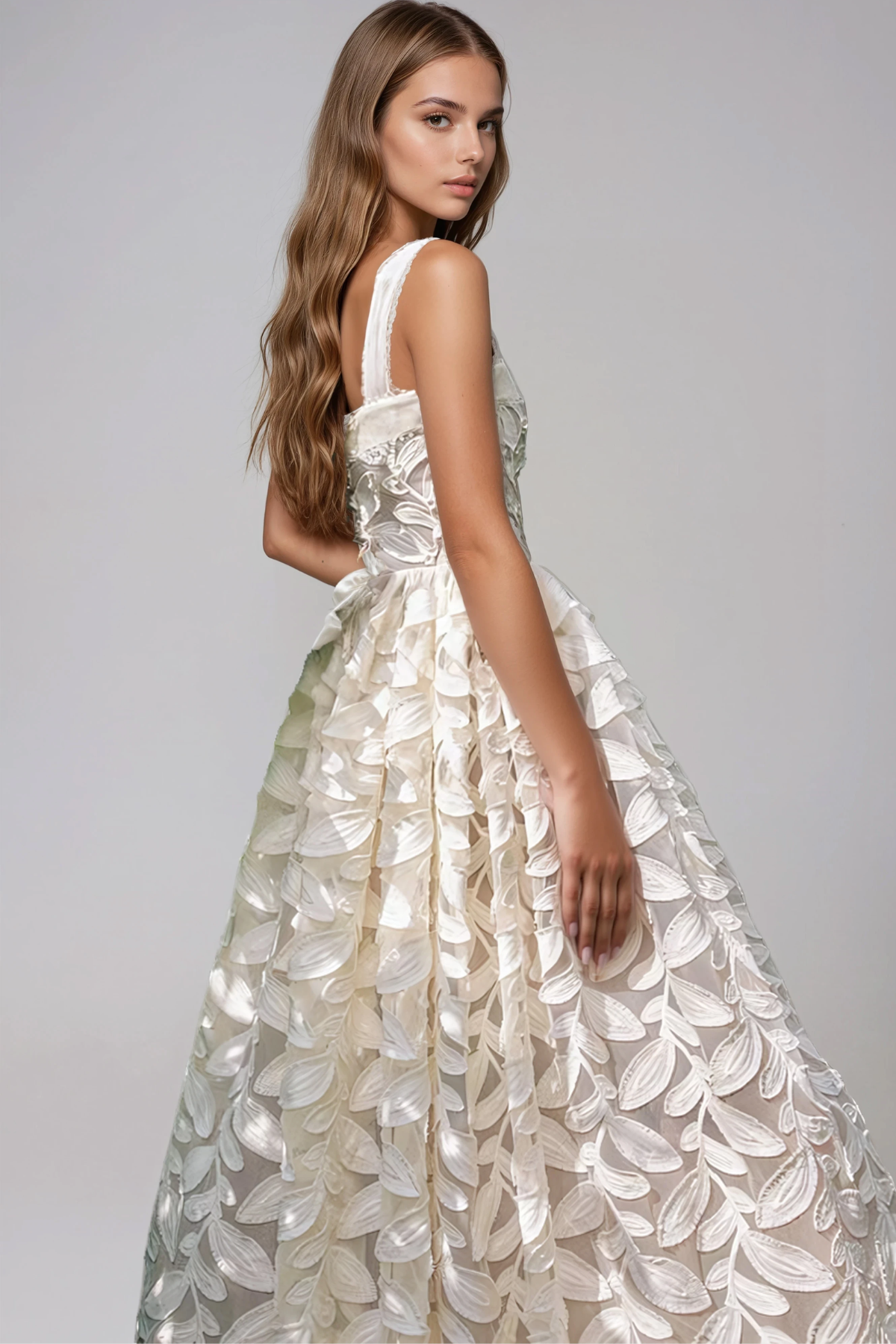 Hernando Embroidered Mesh Maxi Dress