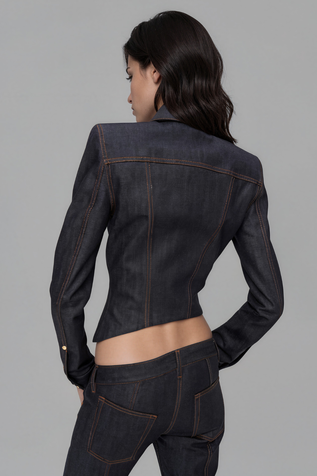 Jessie Button Wave Denim Jacket