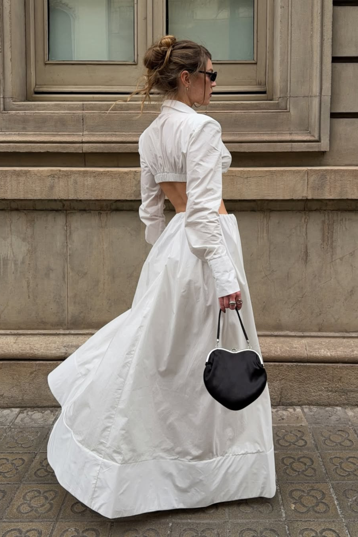 Diklah Long Sleeve Crop Skirt Set