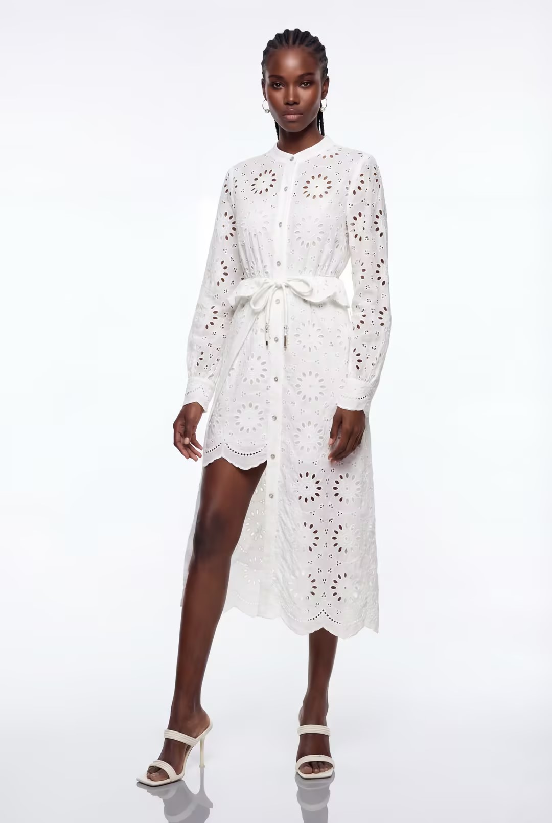 Epifania Asymmetric Midi Shirt Dress