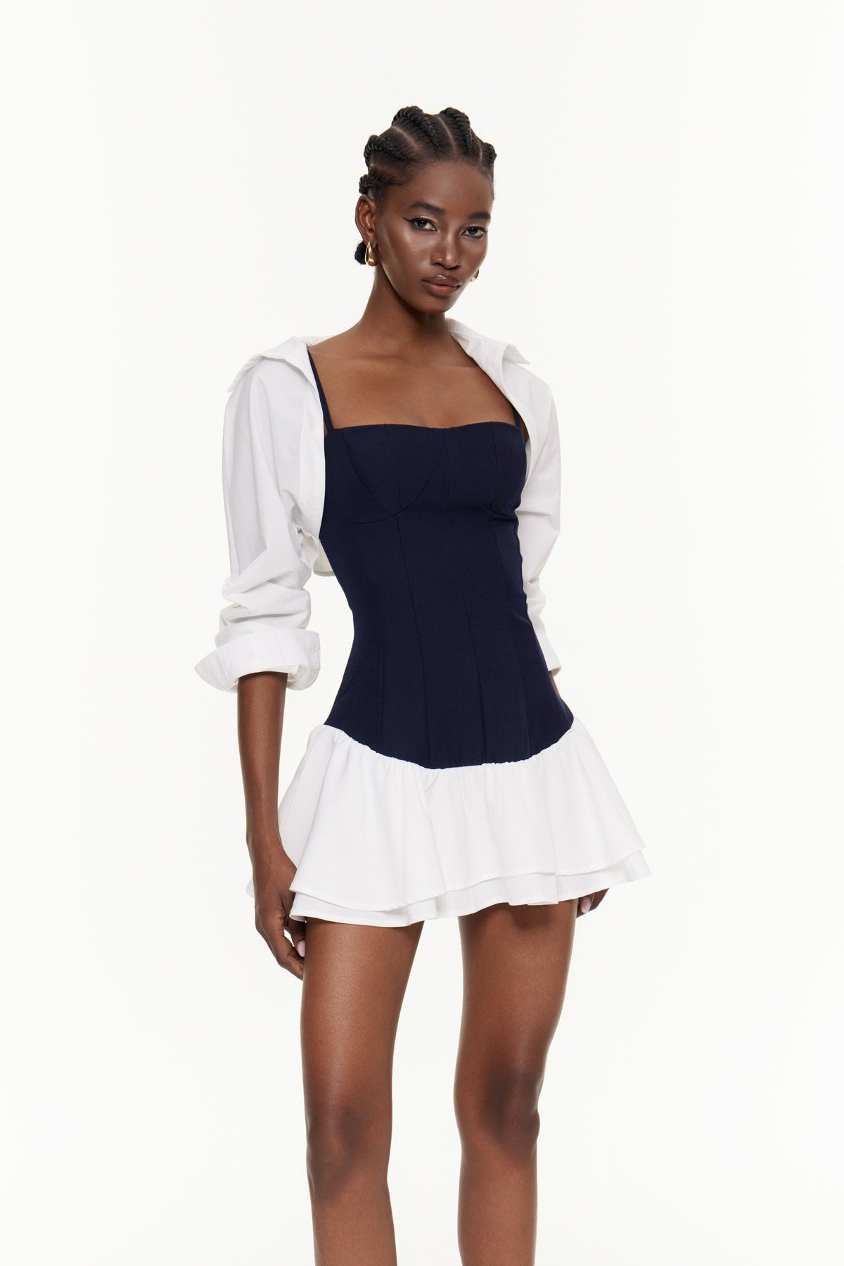 Abilene Two Piece Ruffle Mini Dress