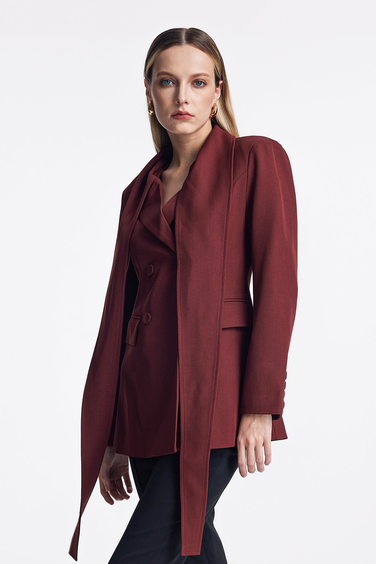 Acsah Shawl Fringe Blazer