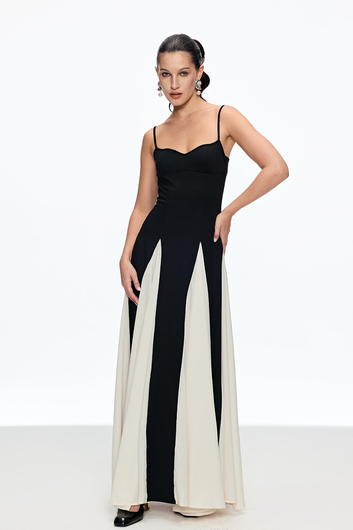 Adiel Deconstruct Ruch Spaghetti Maxi Dress