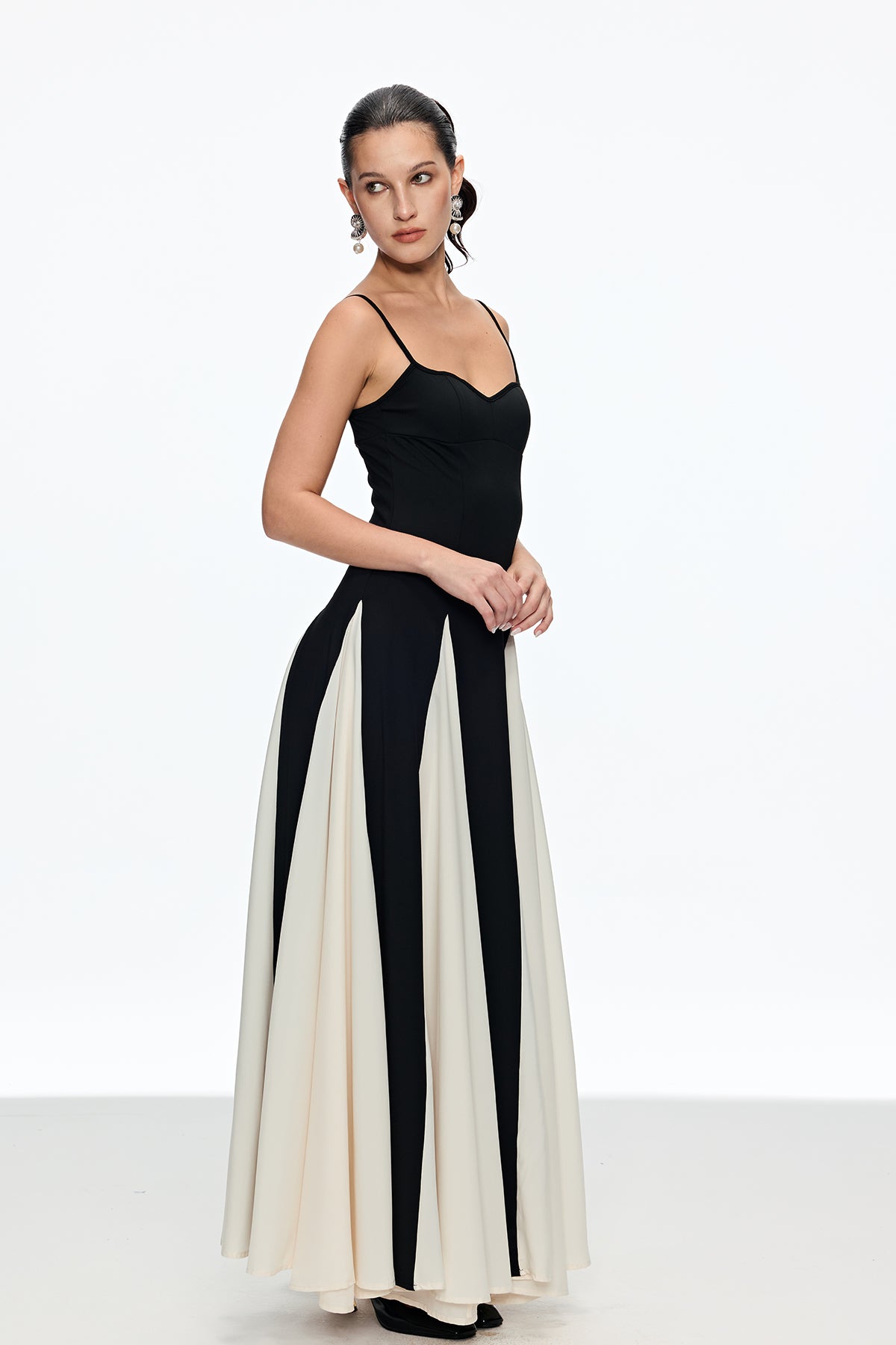 Adiel Deconstruct Ruch Spaghetti Maxi Dress
