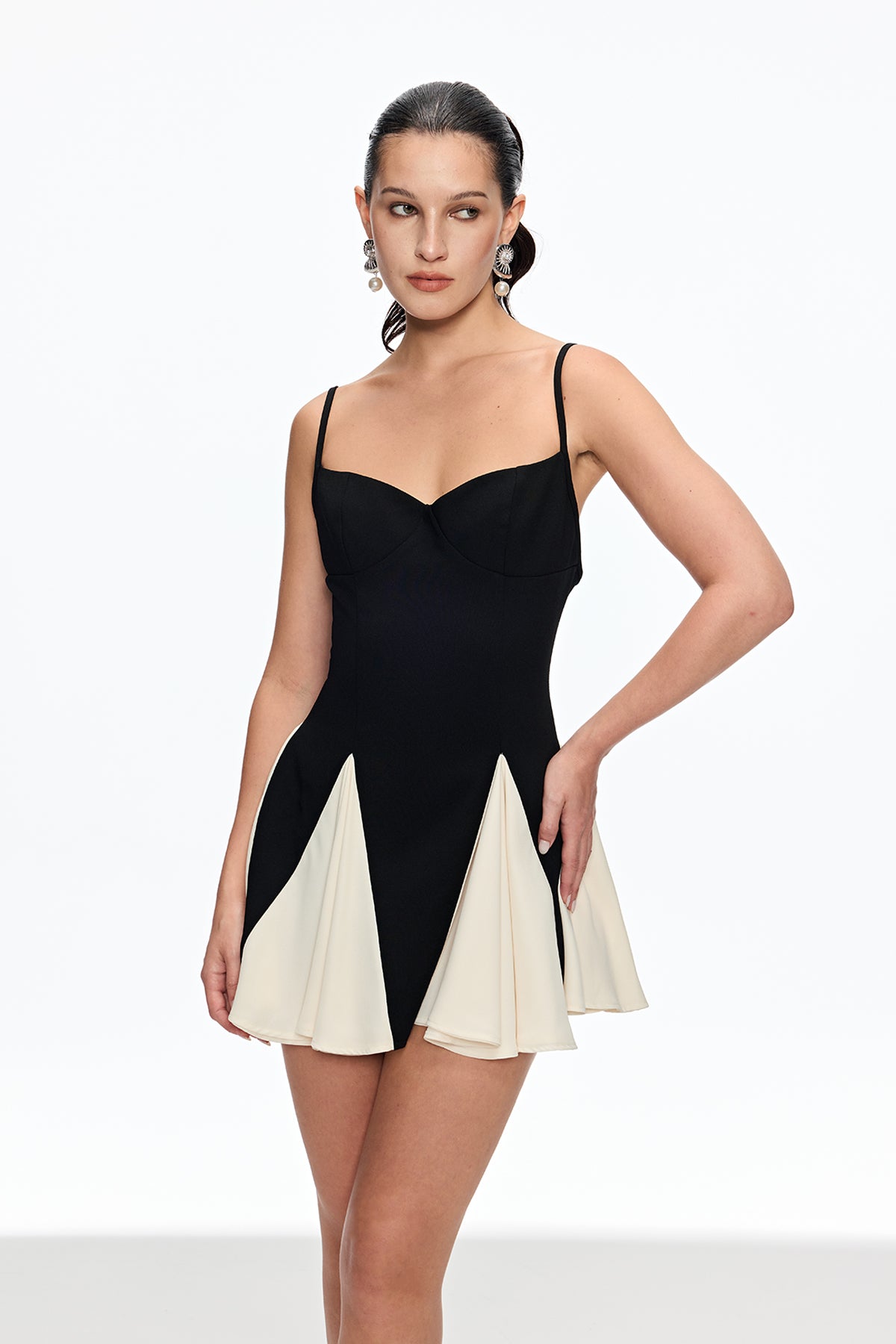 Adiel Deconstruct Ruch Spaghetti Mini Dress