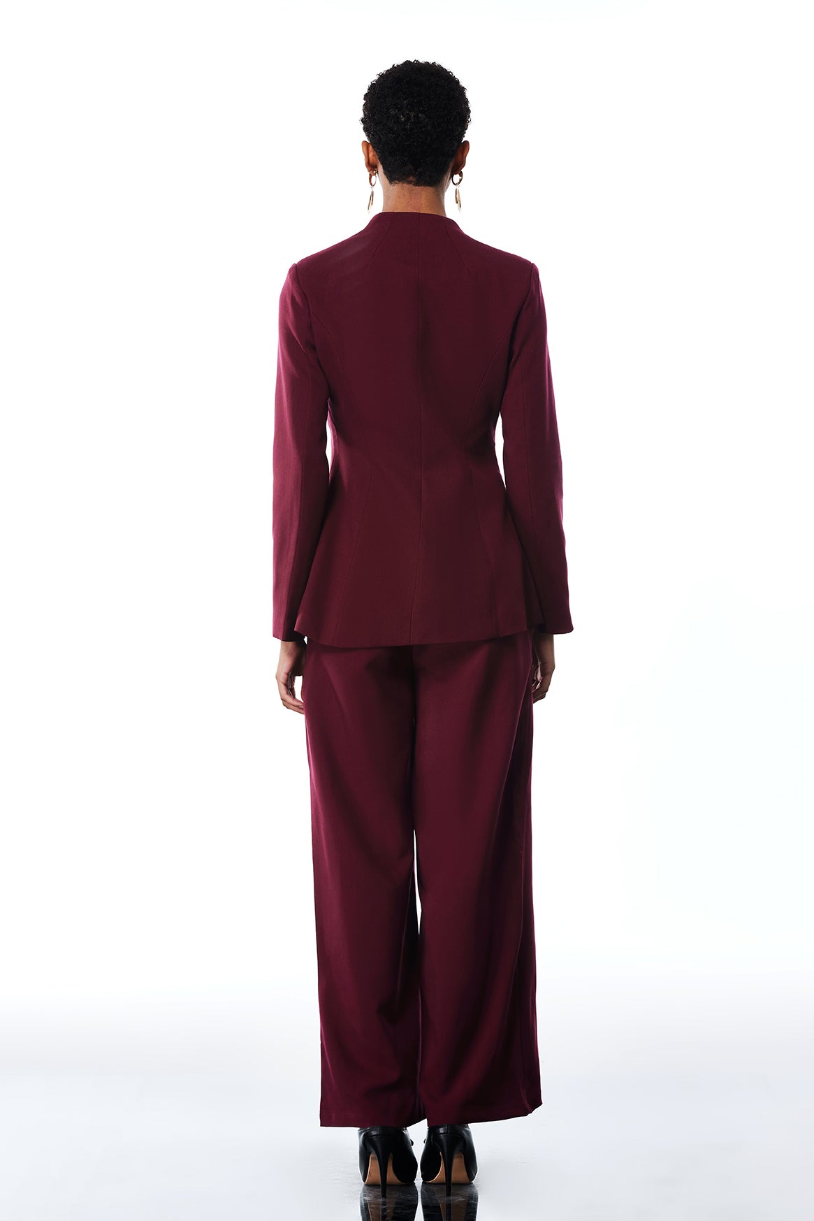 Adwoa Stand Collar Pants Set