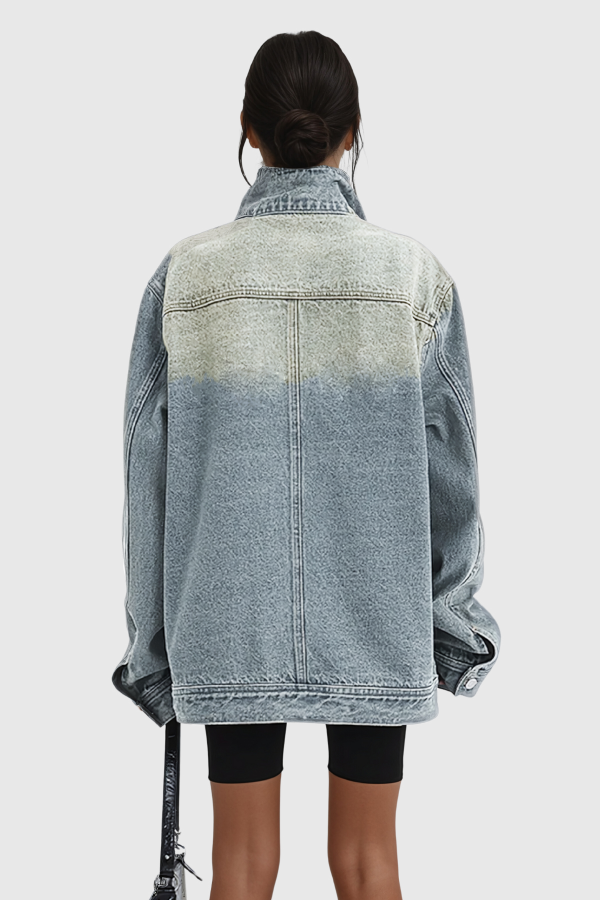 Aegle Deconstruct Asymmetric Denim Jacket