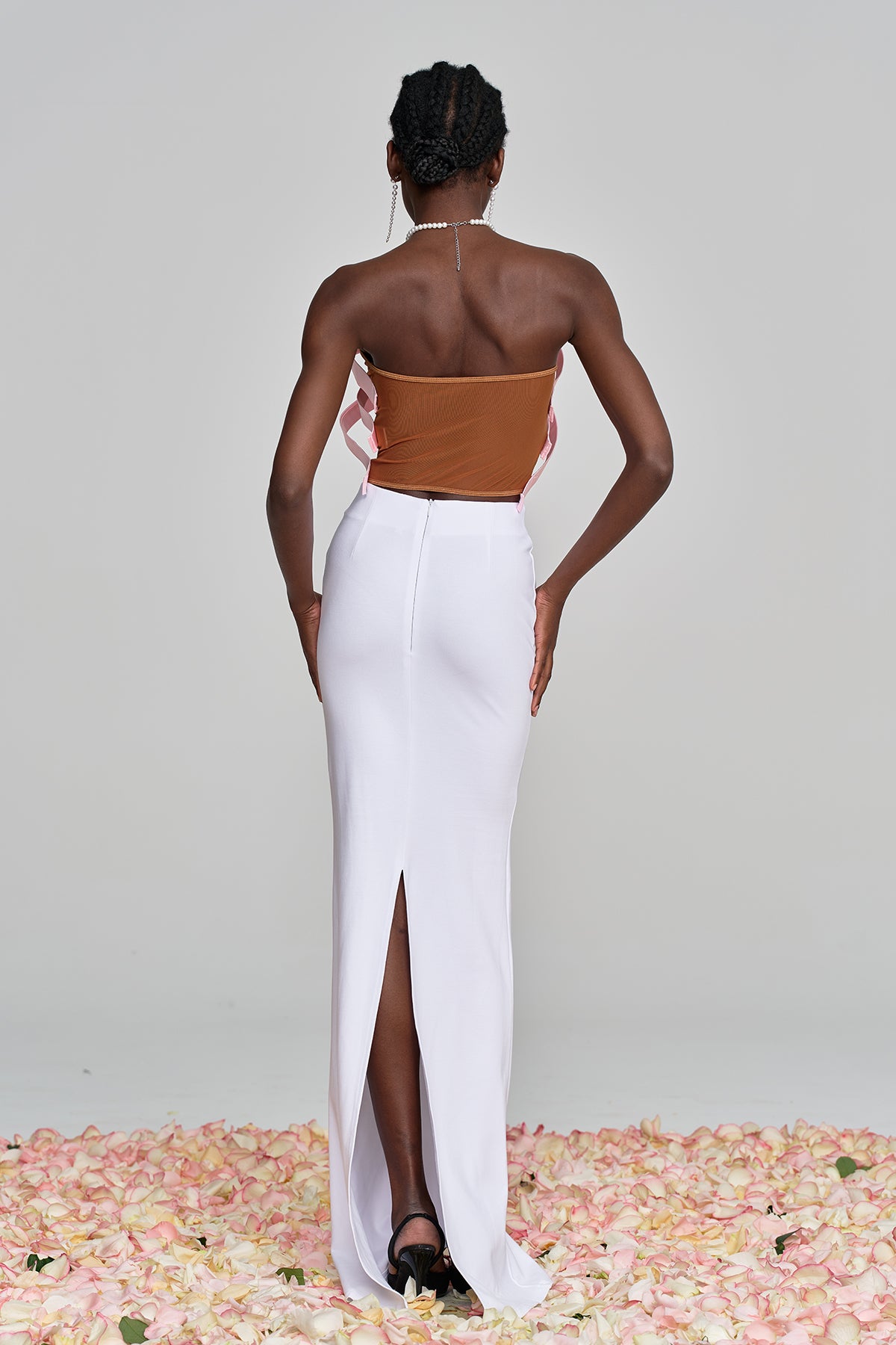 Ake Bow Strapless Deconstruct Top