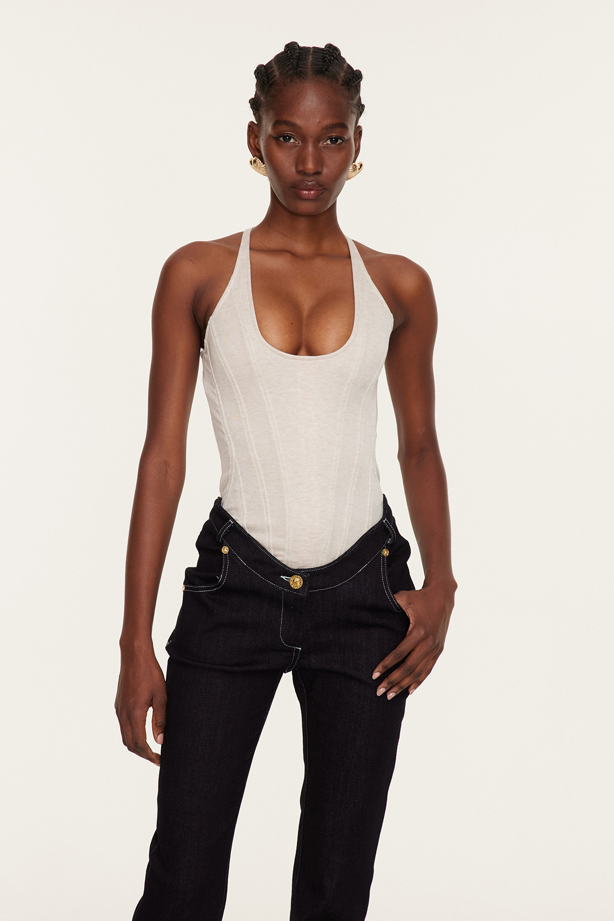 Akihiko Corset Sleeveless Jumpsuit