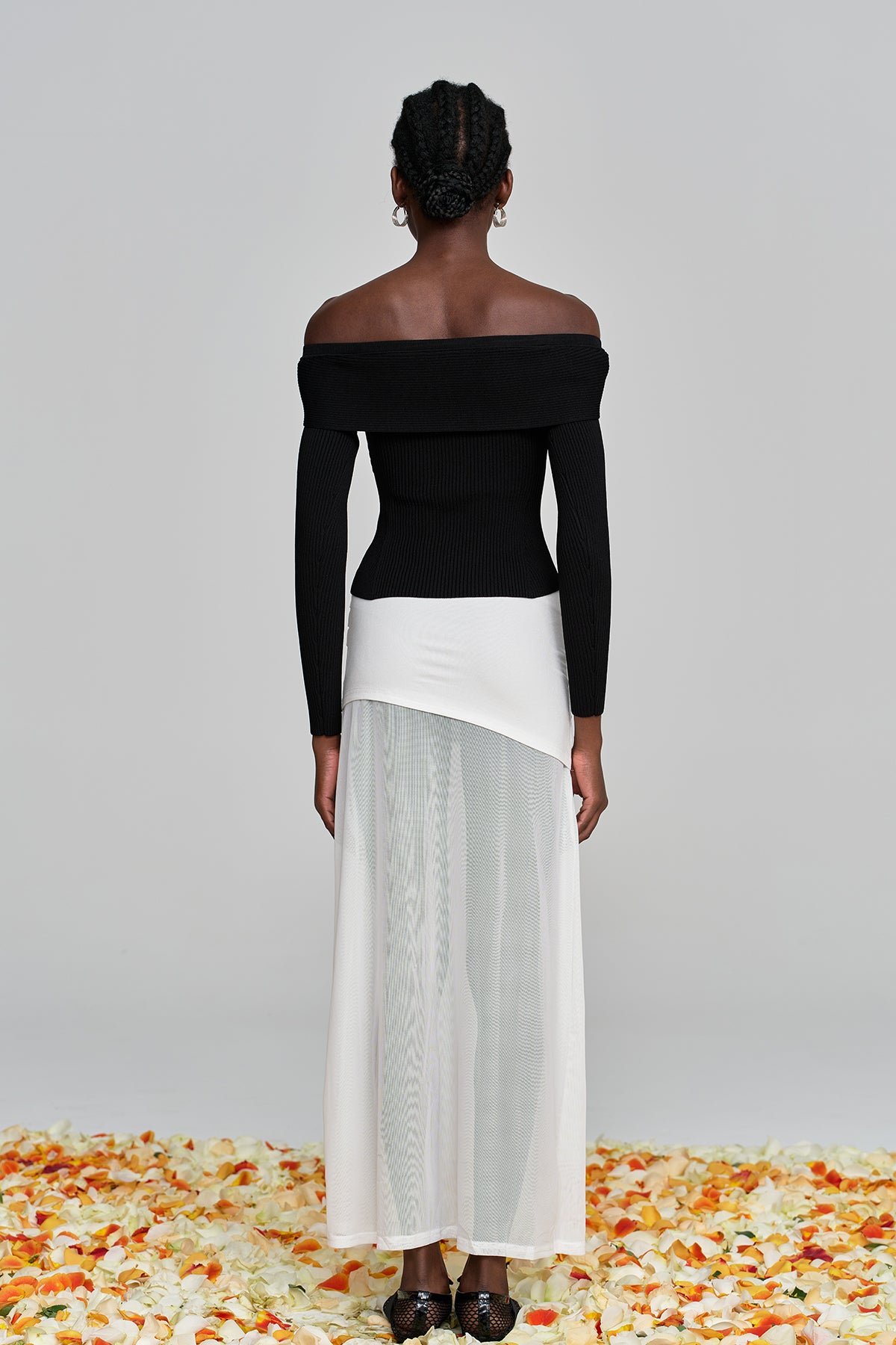 Amilcare Mesh Ruch Skirt