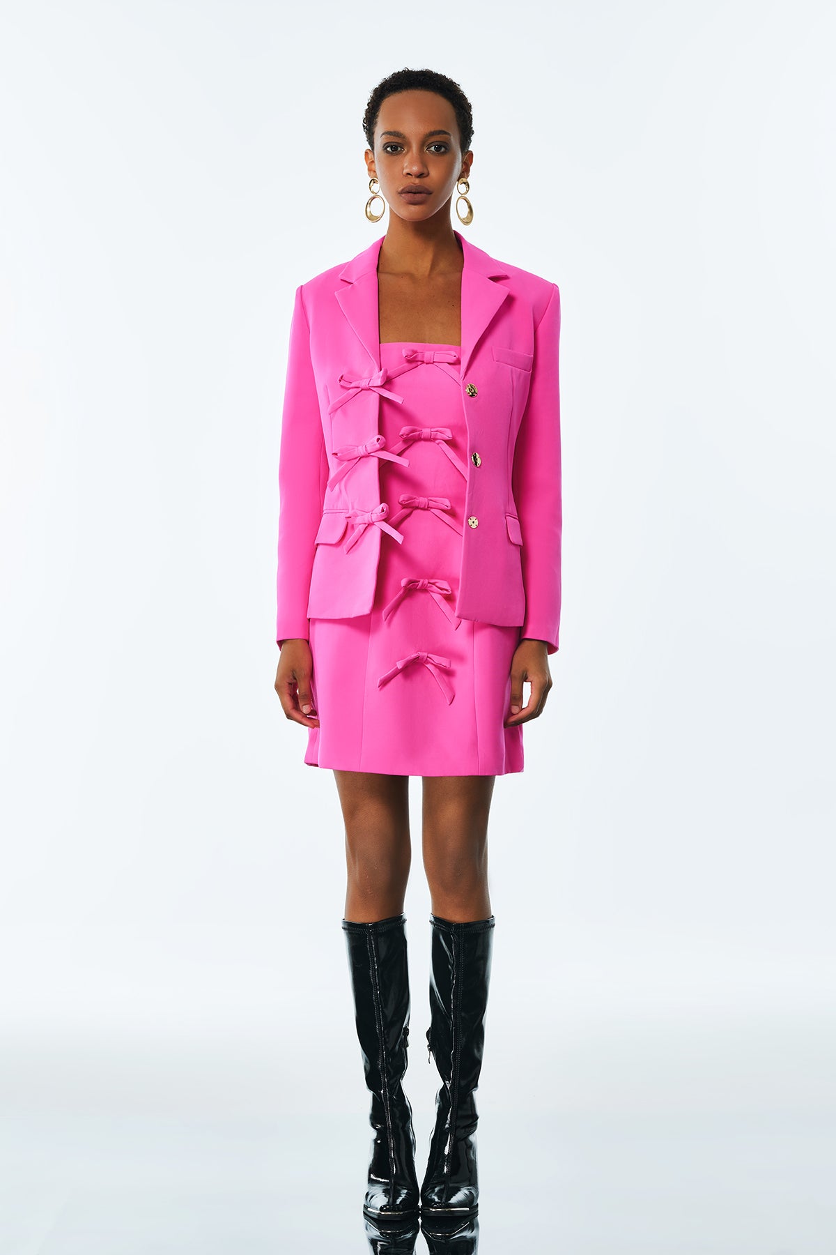 Amarantha Bow Strapless Mini Dress