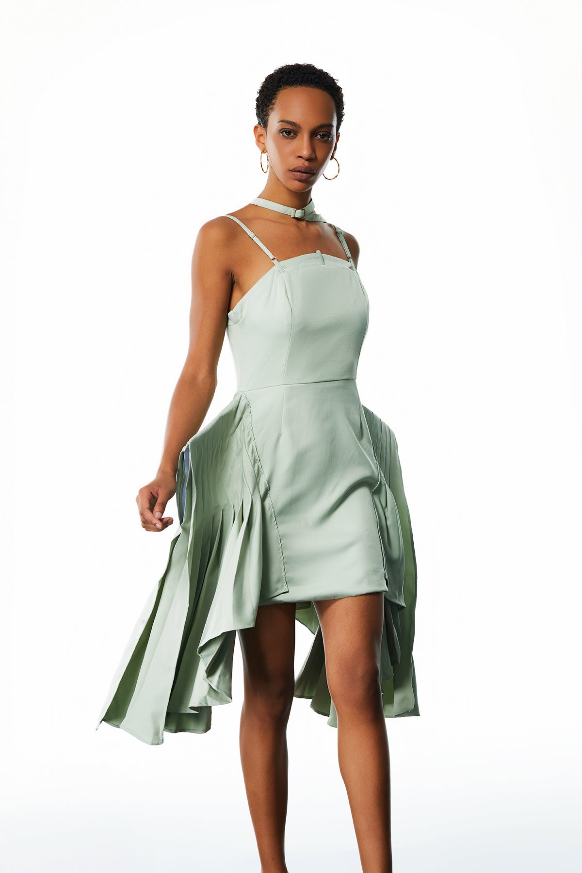 Amaro Deconstruct Ruch Mini Dress