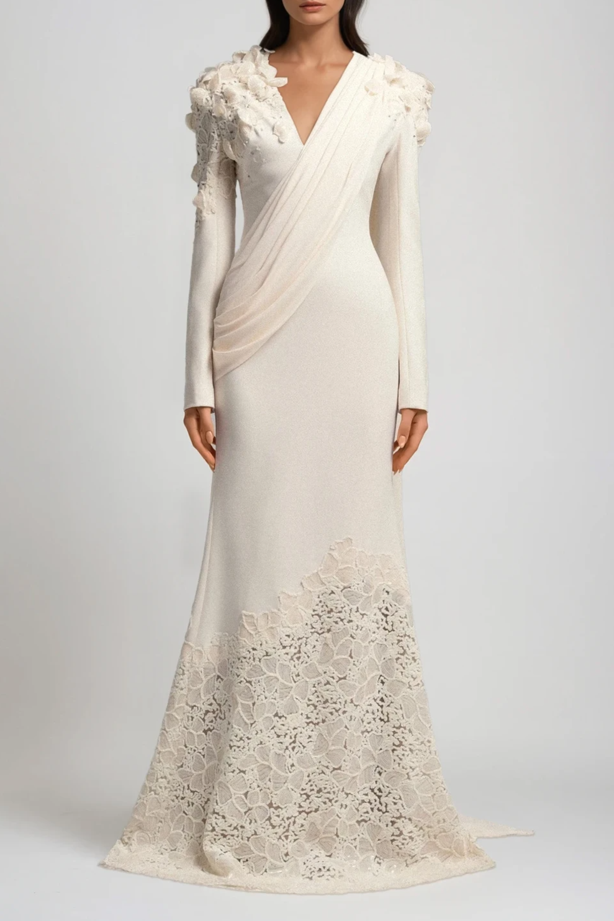 Ambroise Flower Fringe Maxi Dress