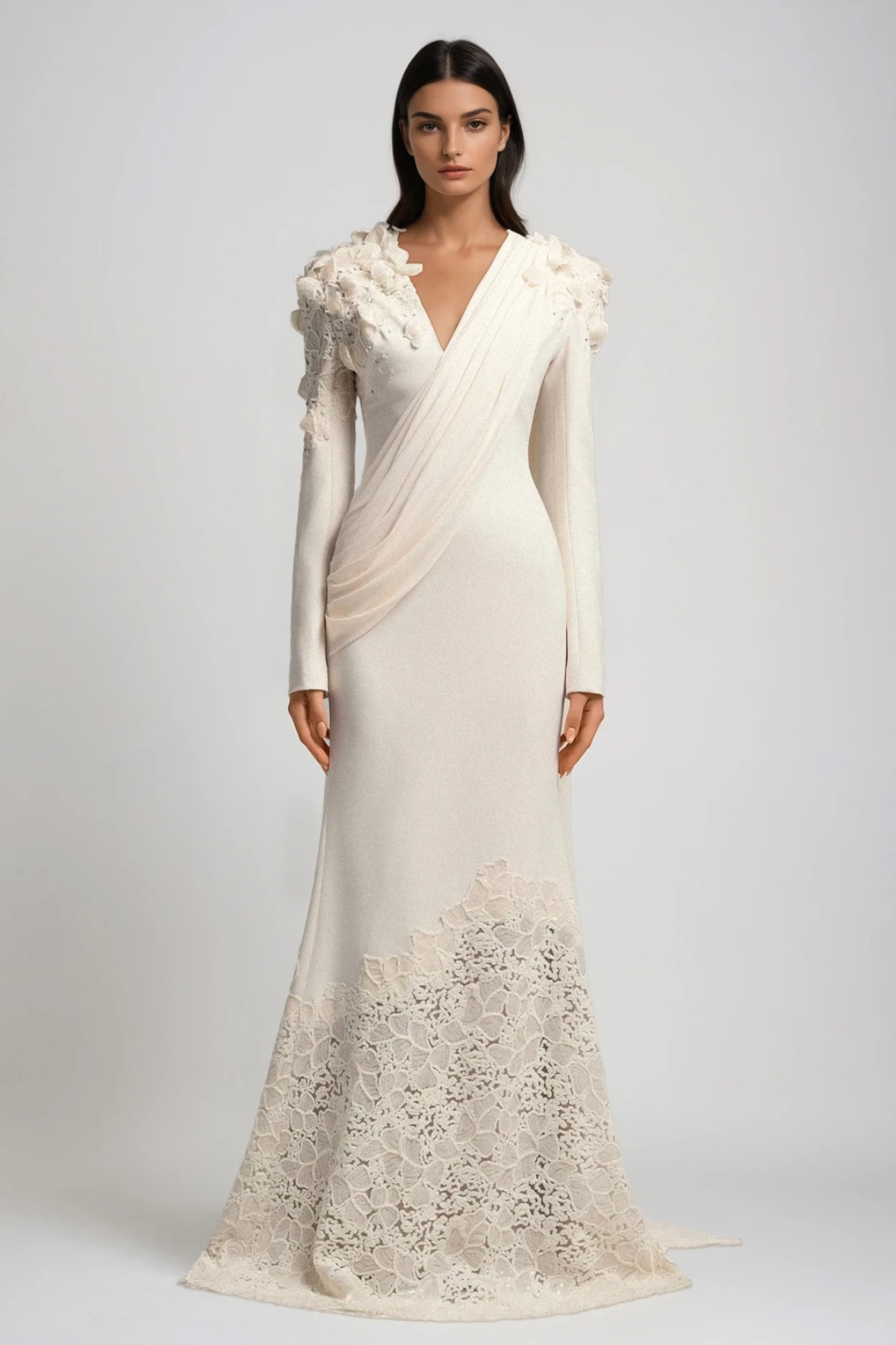 Ambroise Flower Fringe Maxi Dress