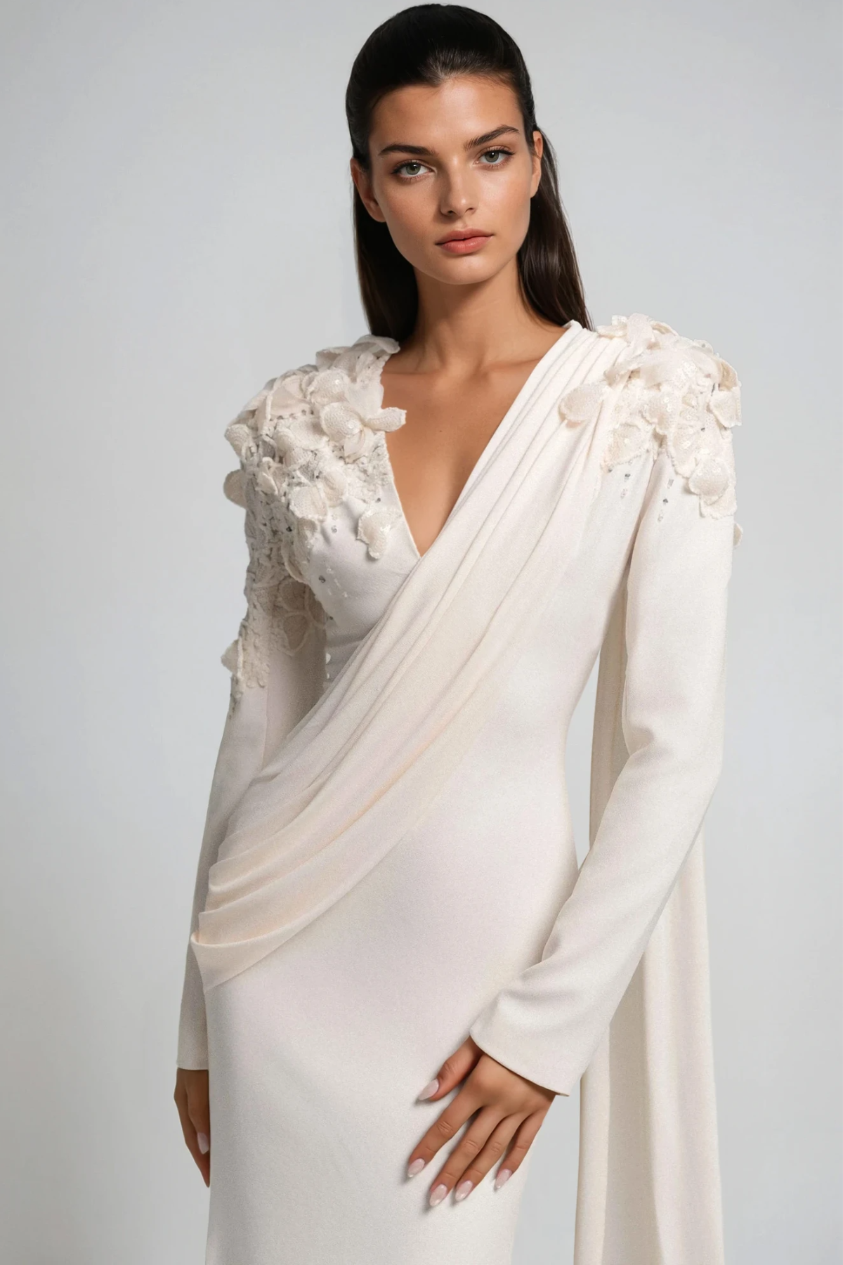 Ambroise Flower Fringe Maxi Dress