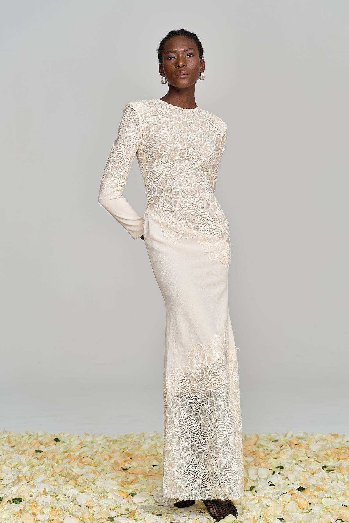 Ambroise Embroidered Sequin Maxi Dress