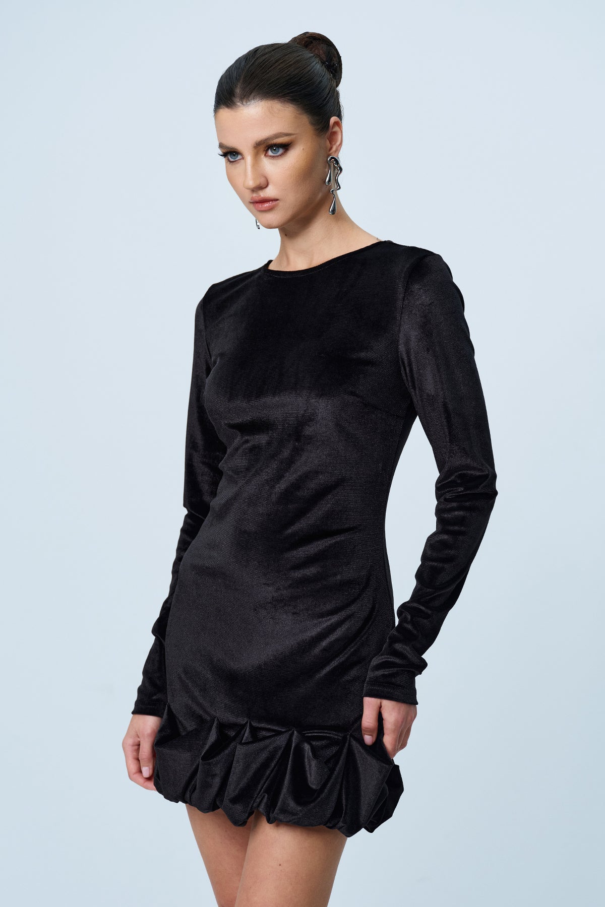 Ameera Ruffle Bodycon Mini Dress